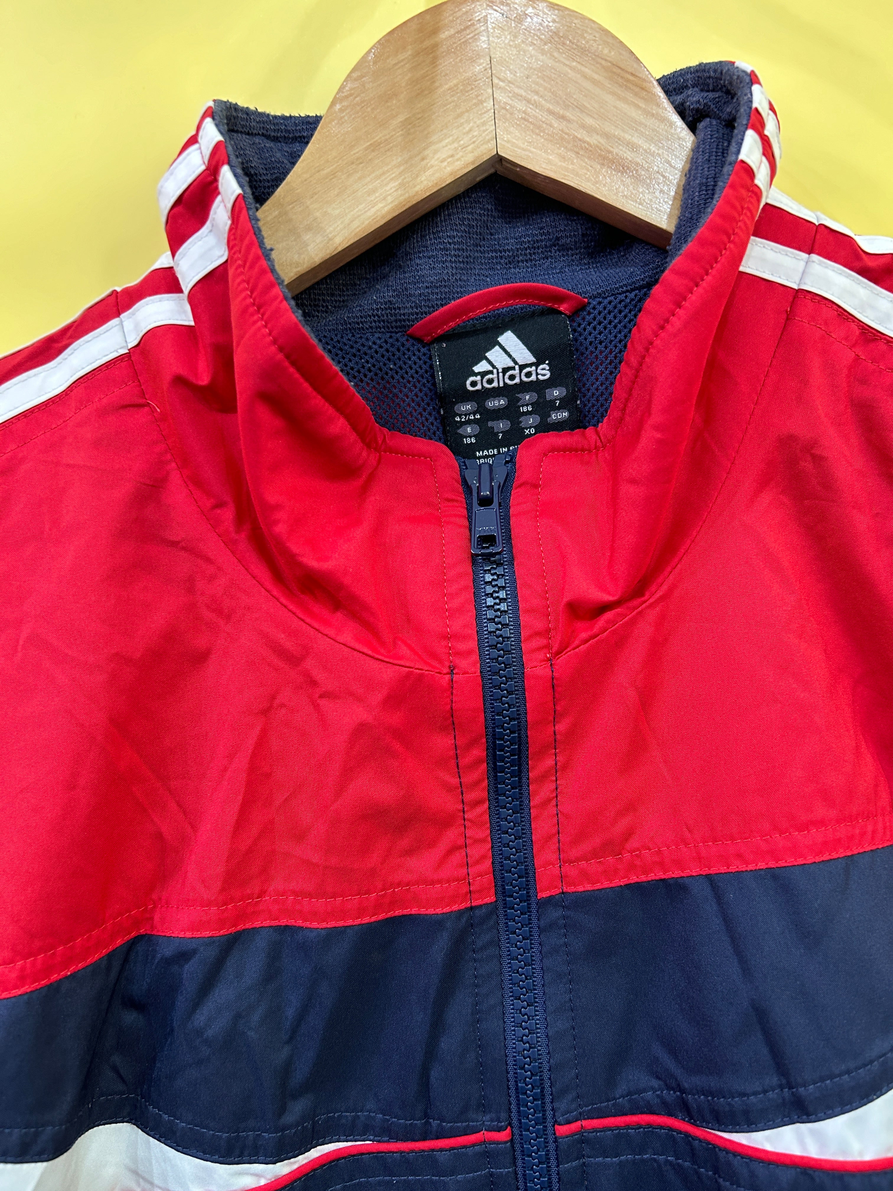 XXL Vintage Adidas Windbreaker red blue