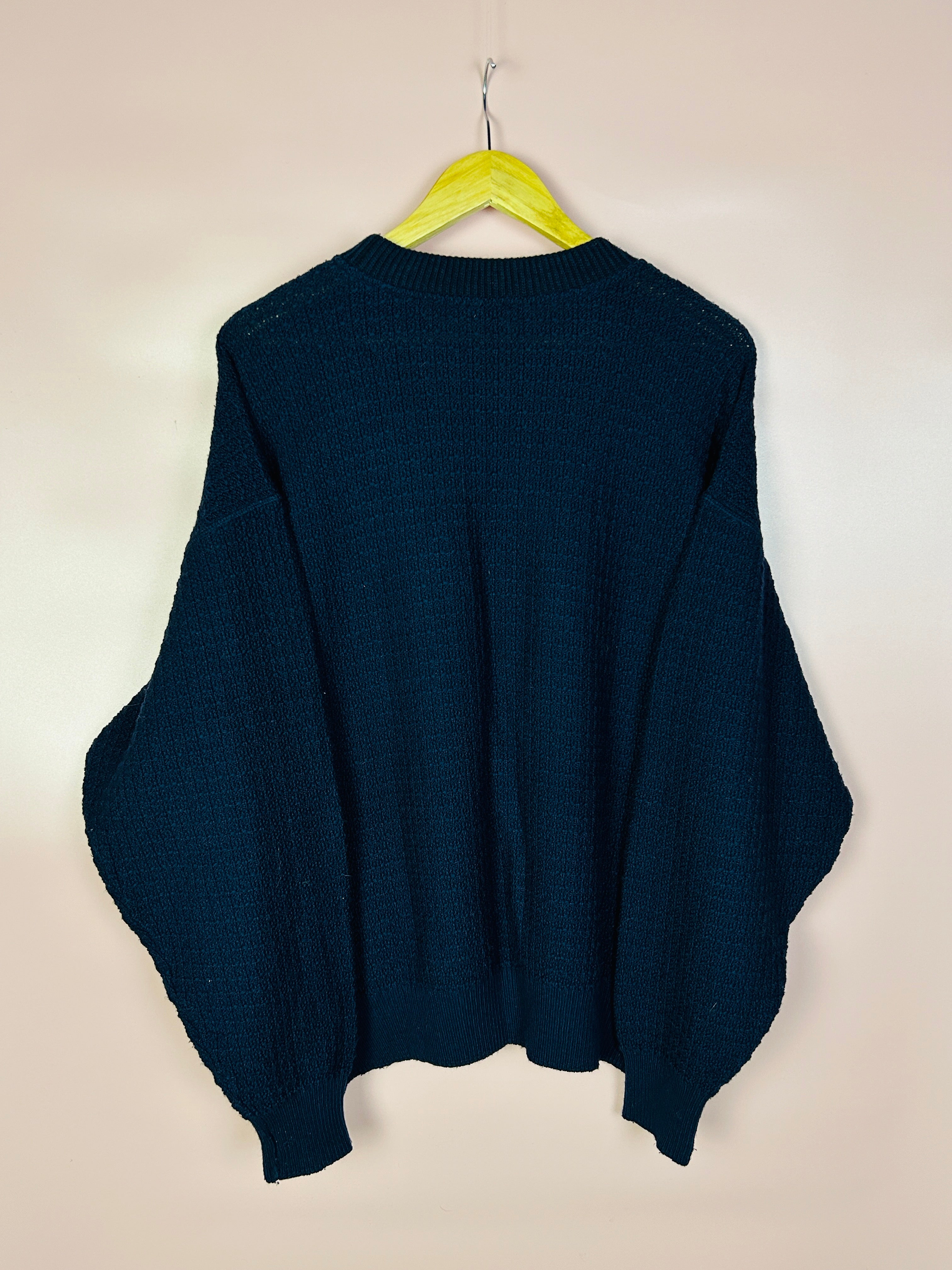 M Carlo Colucci Pullover dunkelblau