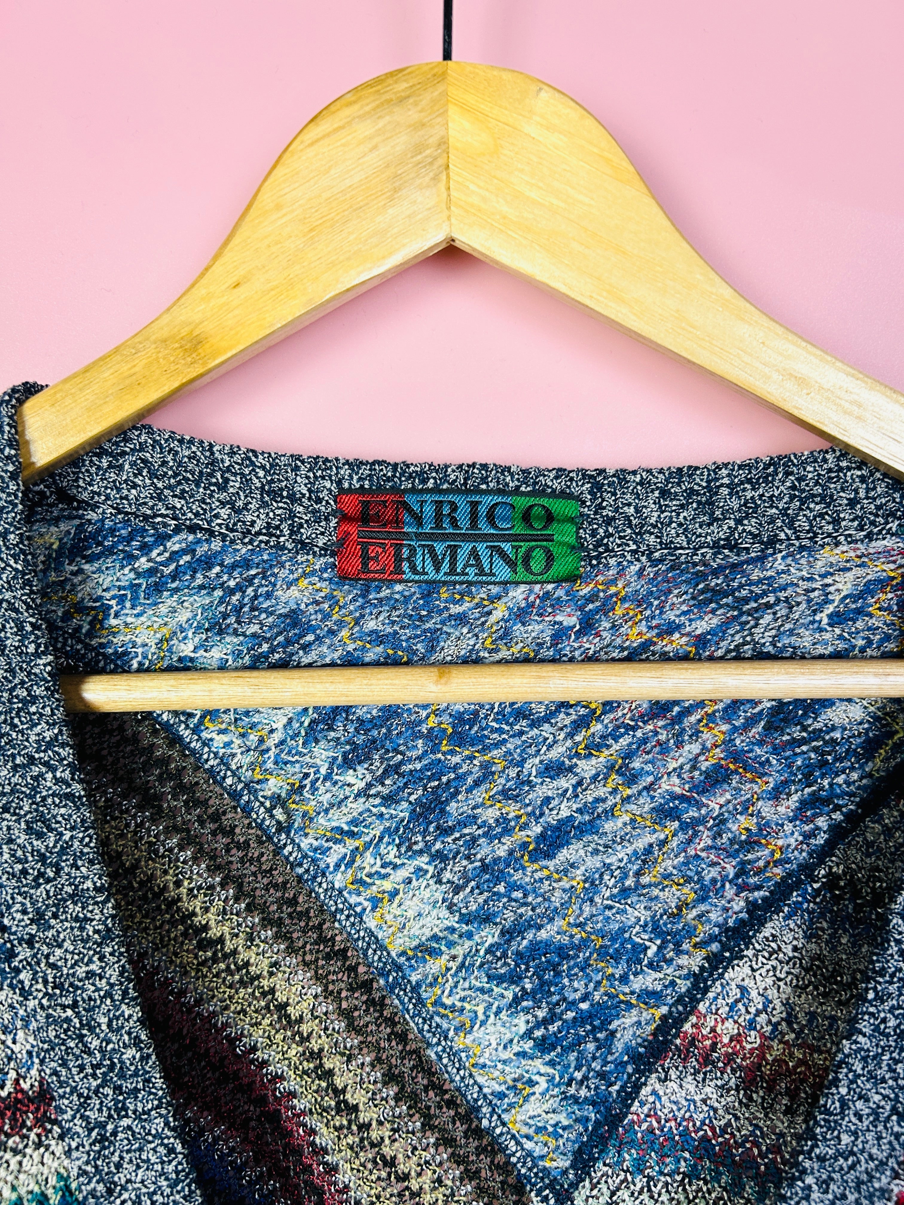 L Enrico Ermano Cardigan abstrakt