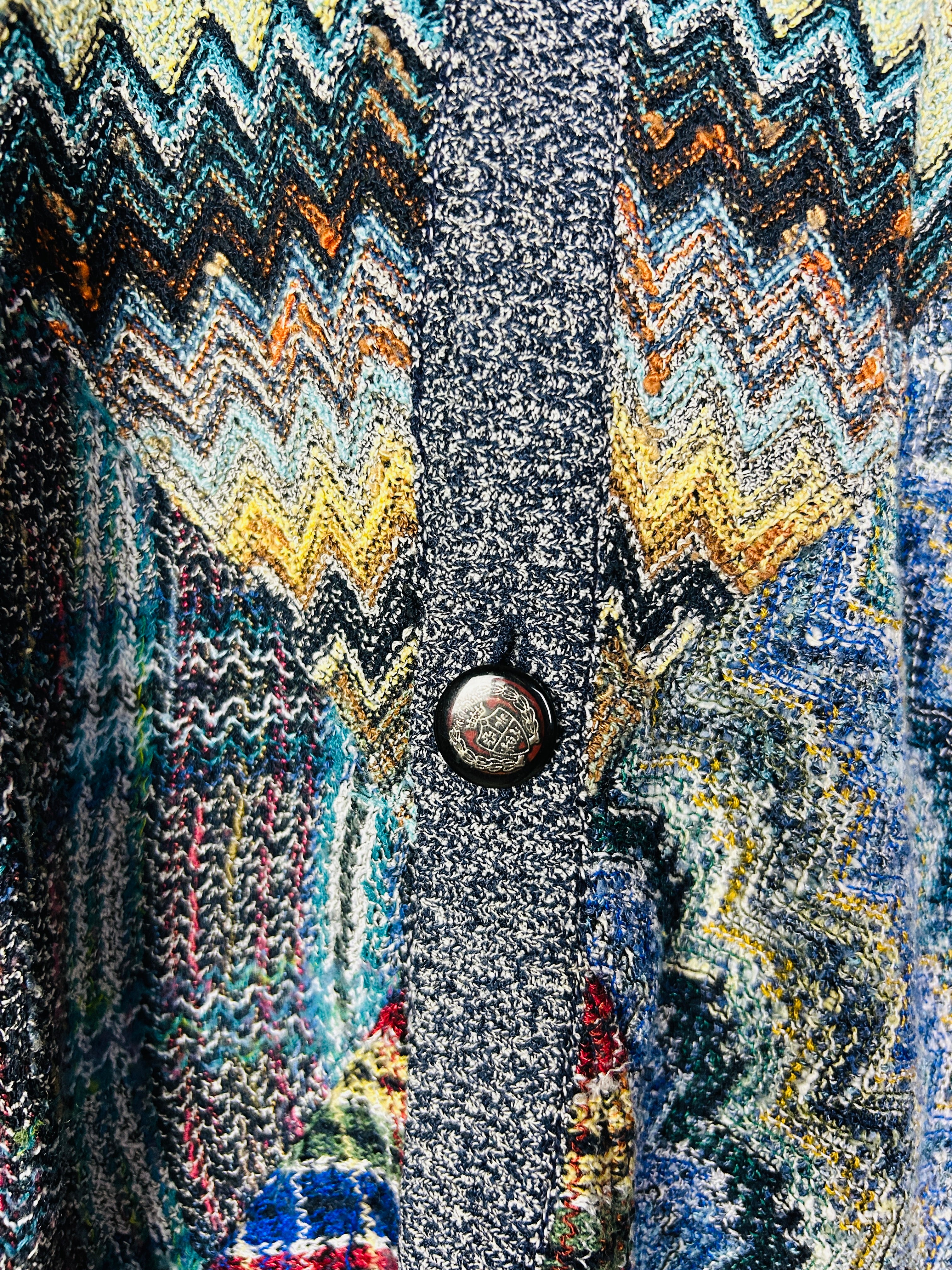 L Enrico Ermano Cardigan abstrakt