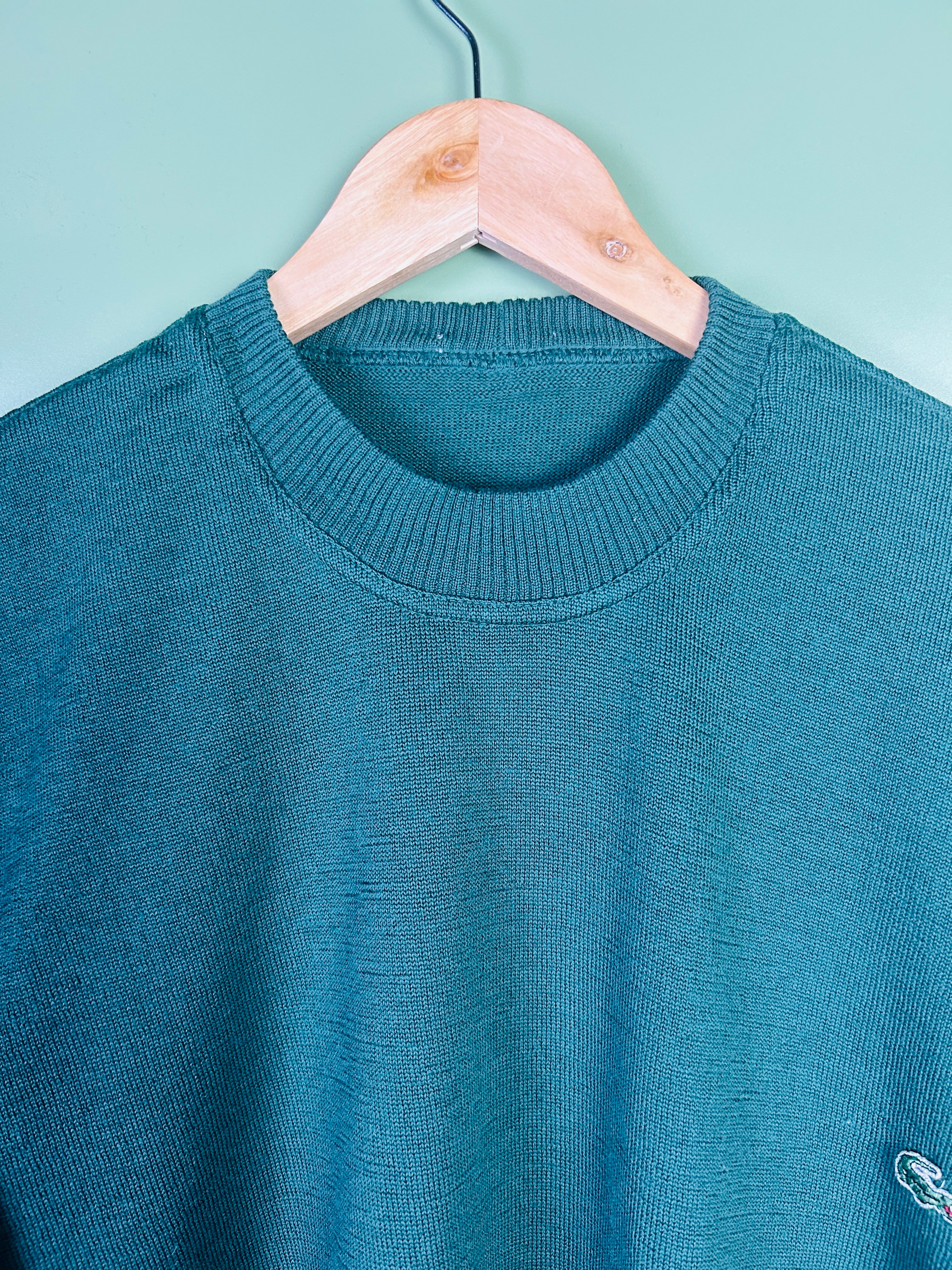 S Lacoste Vintage Pullover dunkelgrün