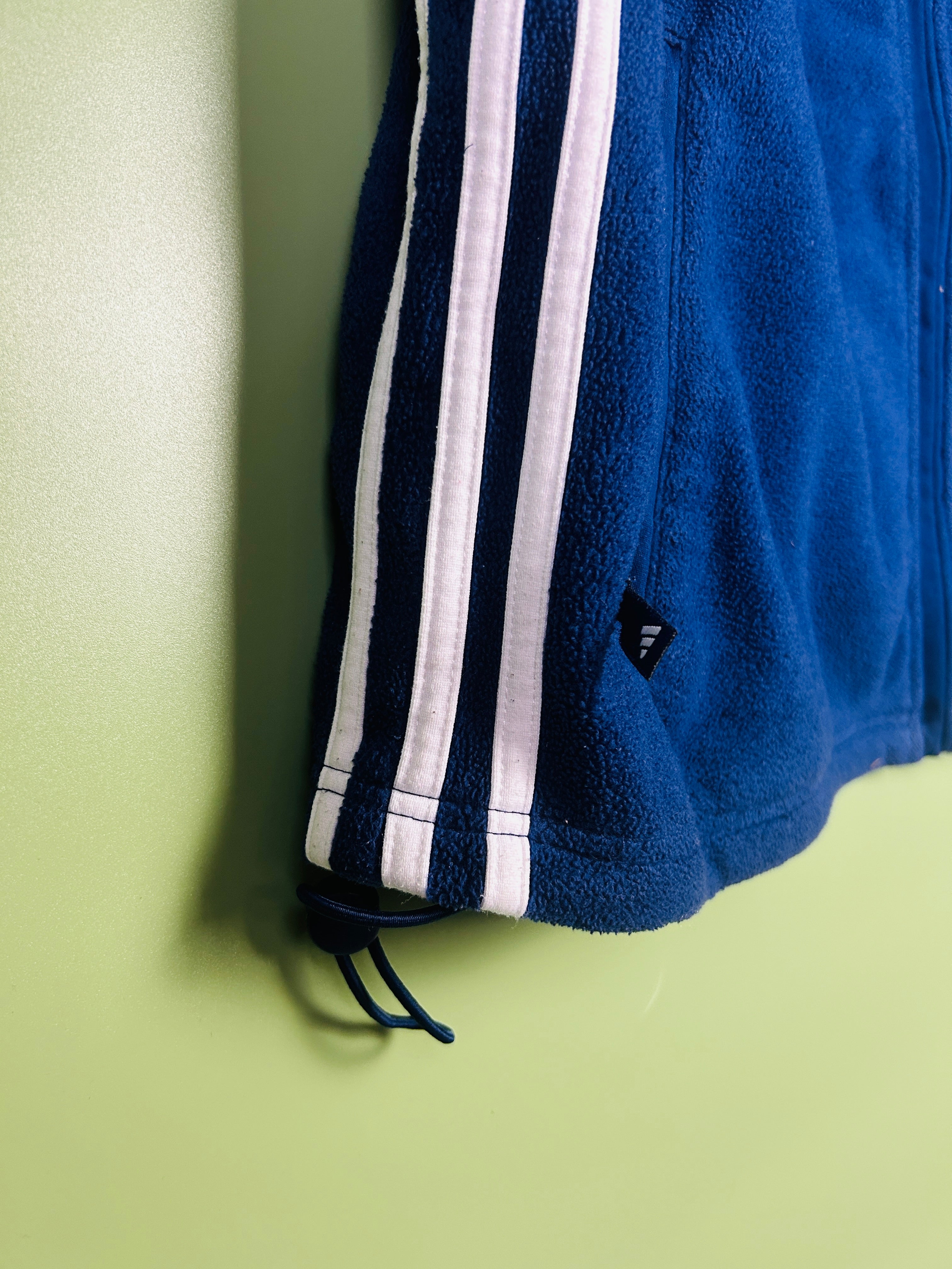XL Adidas Fleece Weste blau
