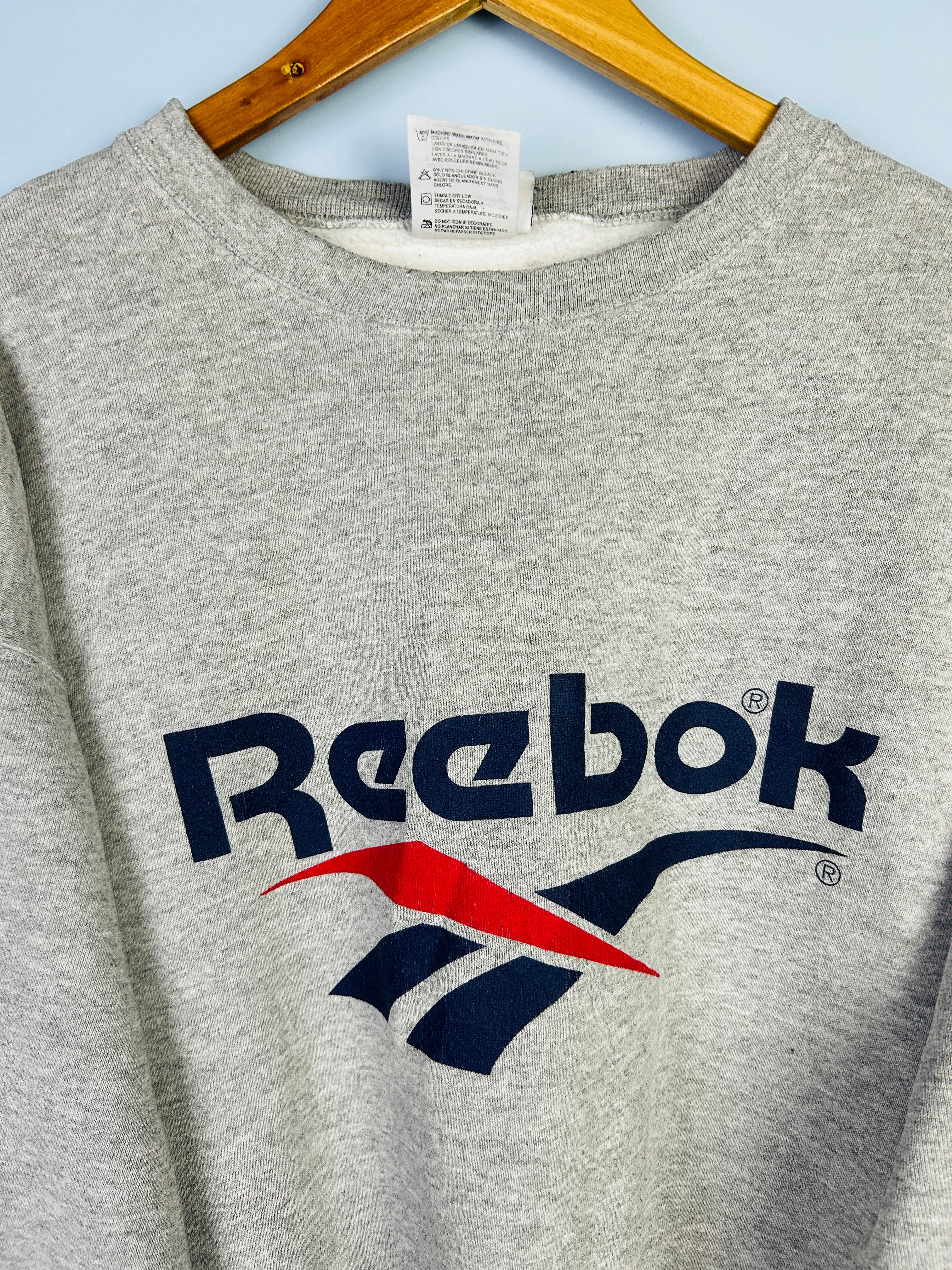 L Reebok Sweater grau