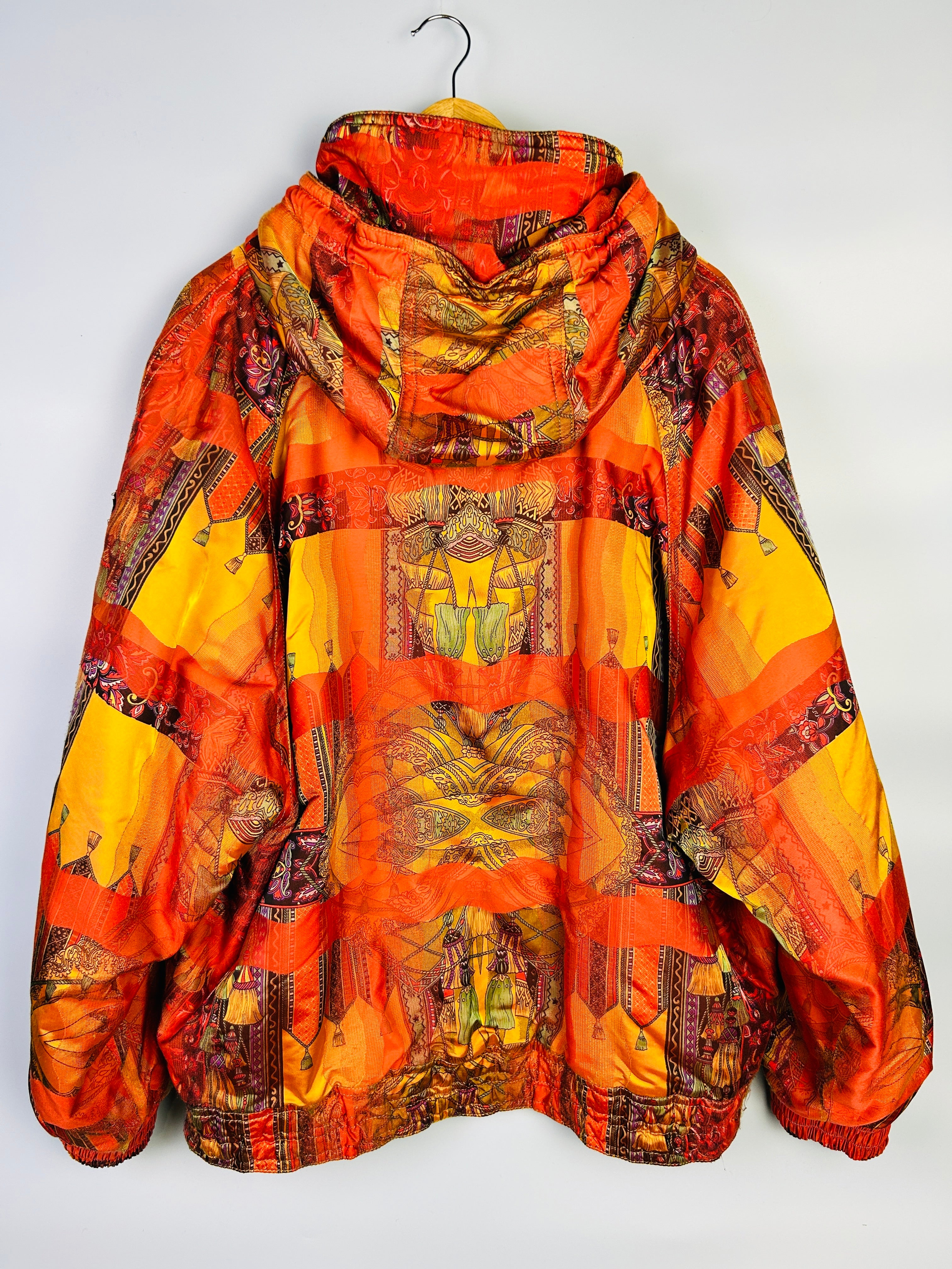 L Emmegi Bomber Jacke ausgefallene Muster