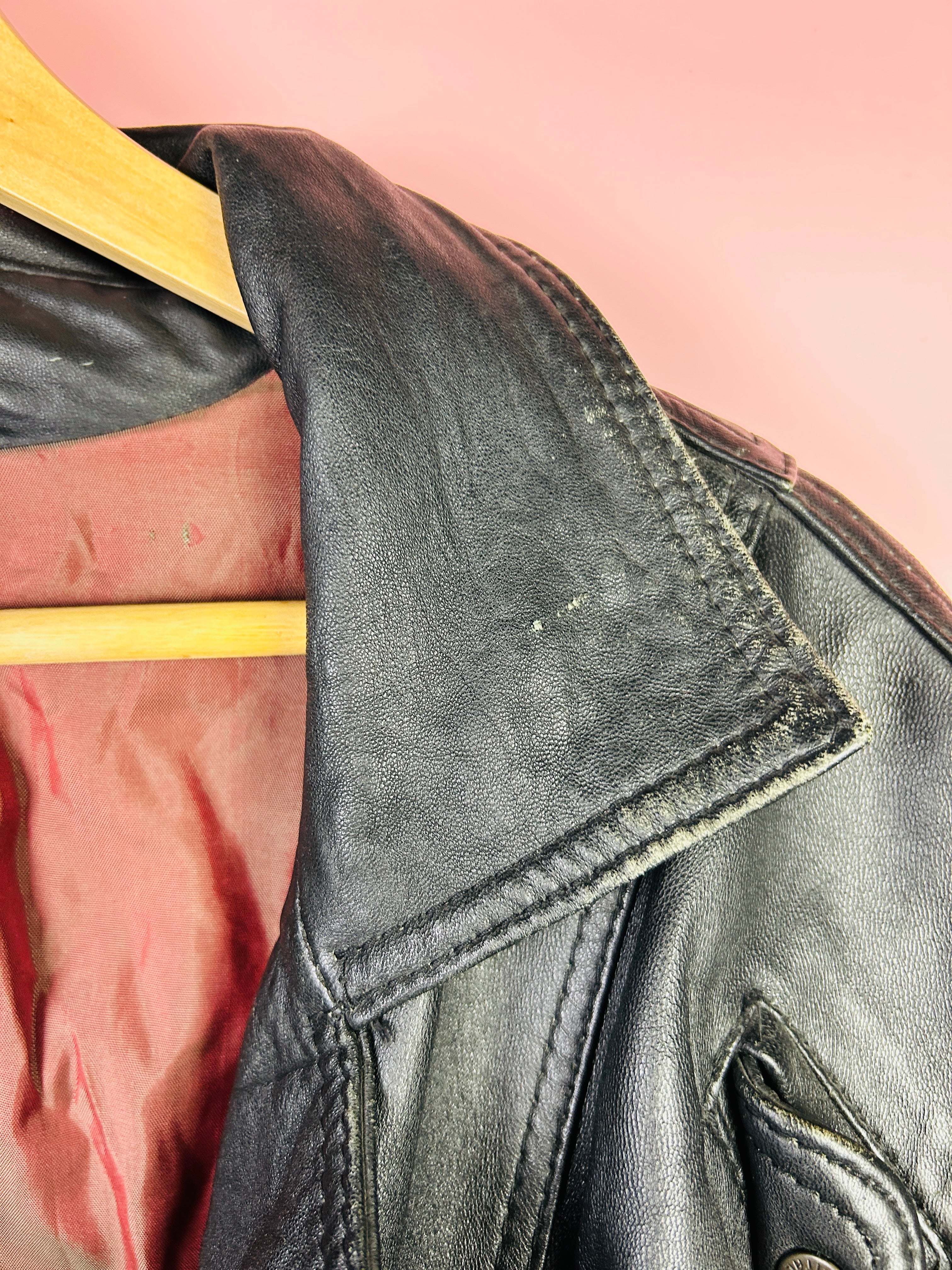 M cropped Lederjacke Damen