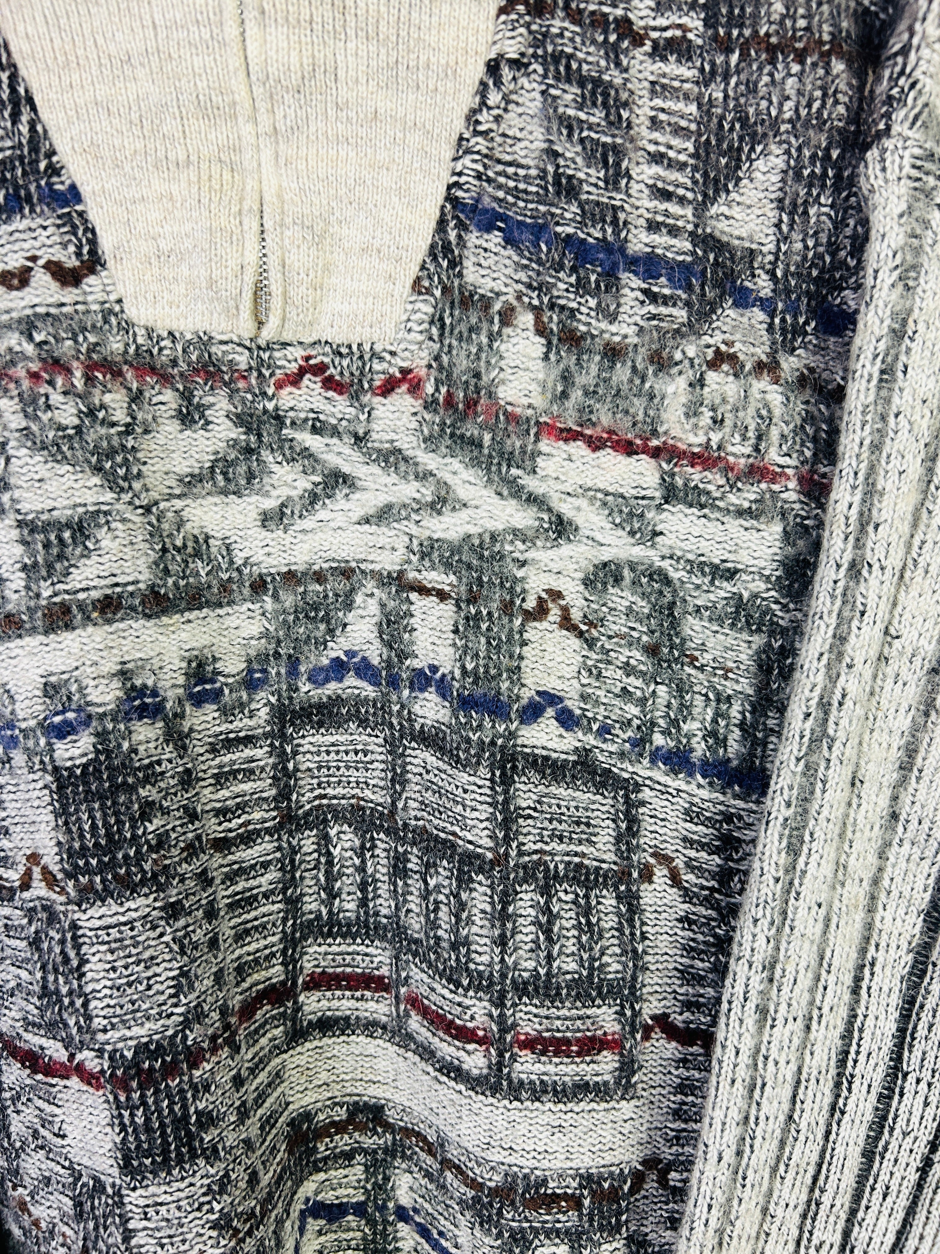 S Pullover geometrische Muster