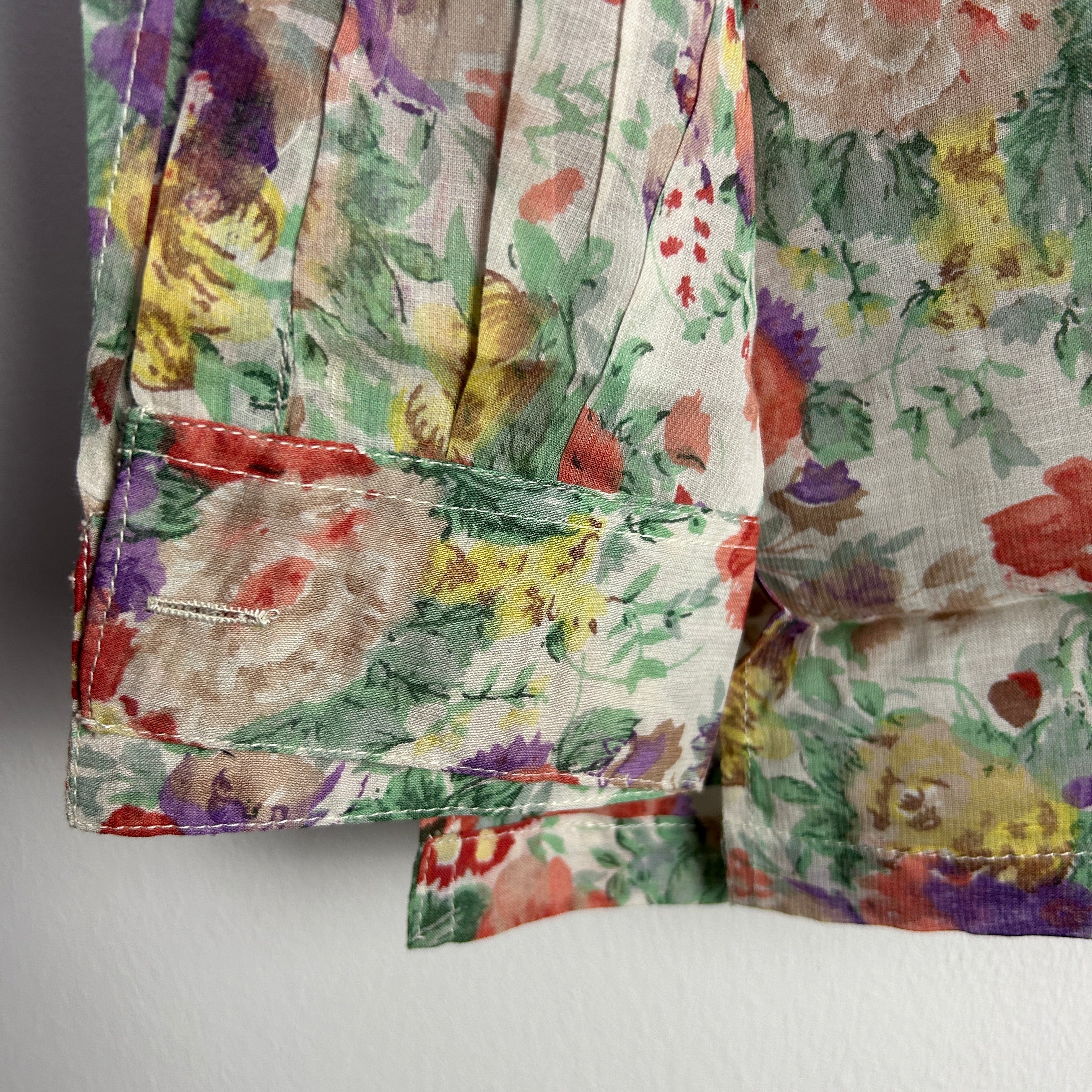 M Hemd Blumen beige