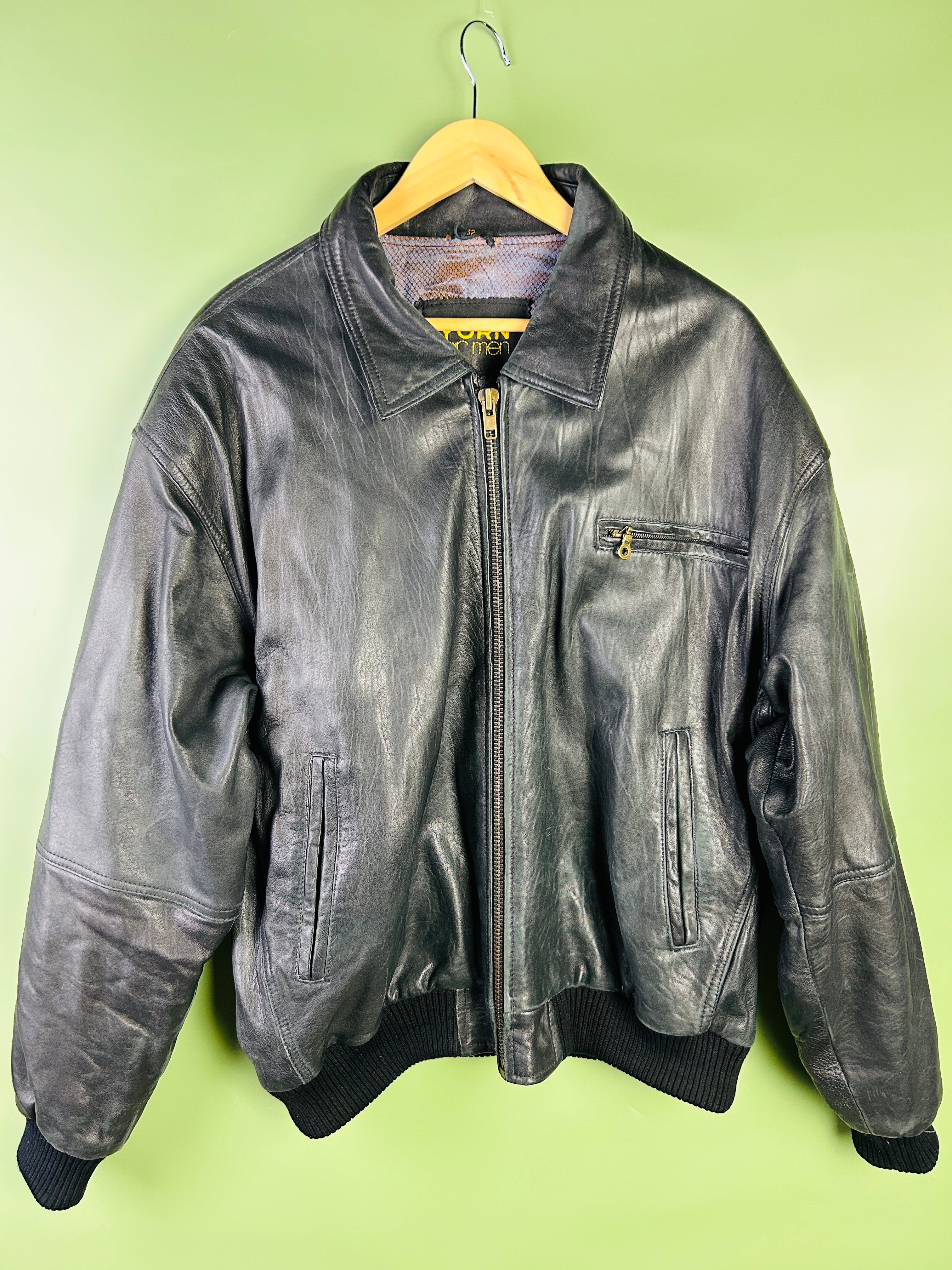 M-L Vintage Bomber Lederjacke