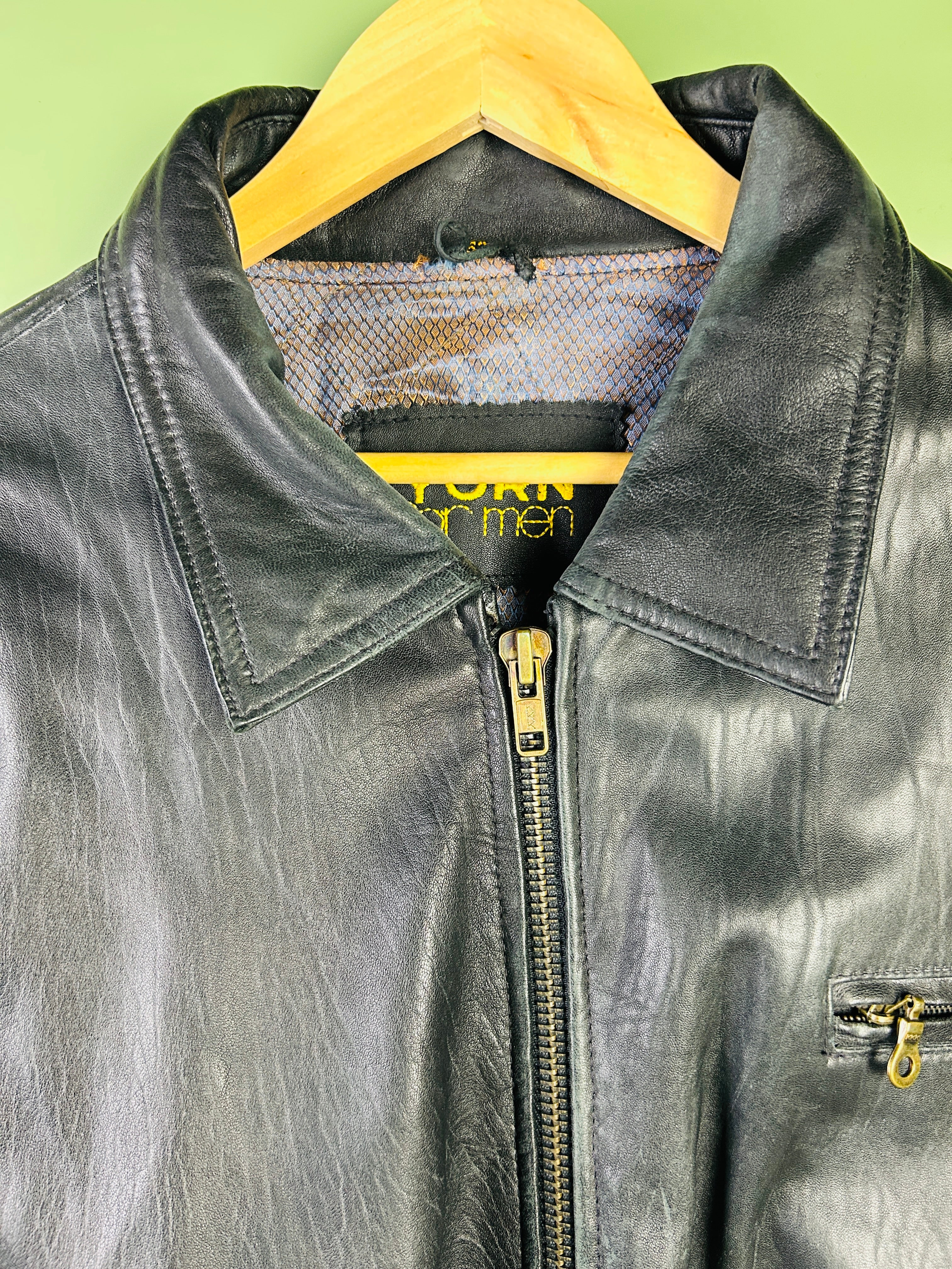 M-L Vintage Bomber Lederjacke