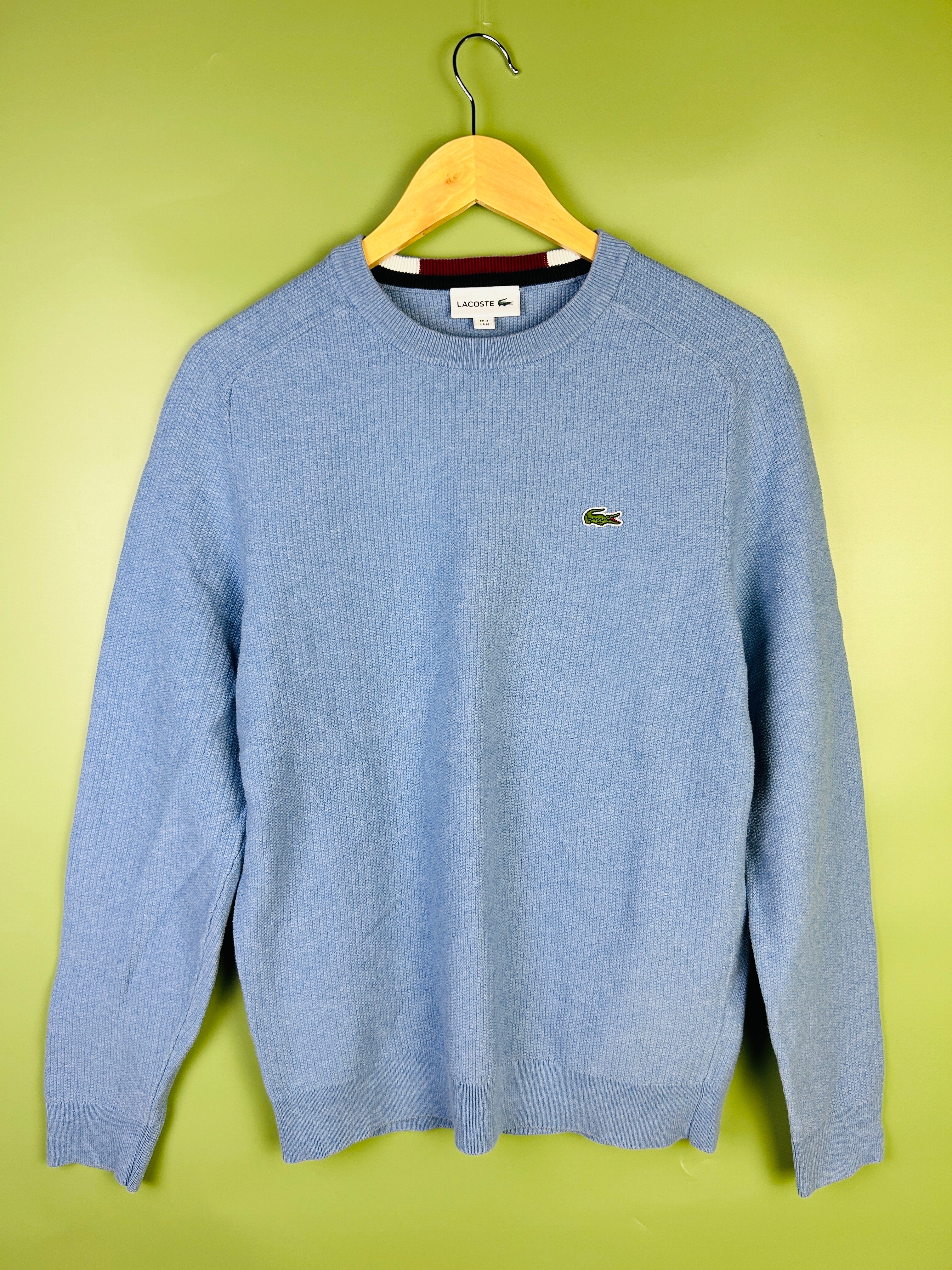 M Vintage Lacoste Strick Pullover hellblau