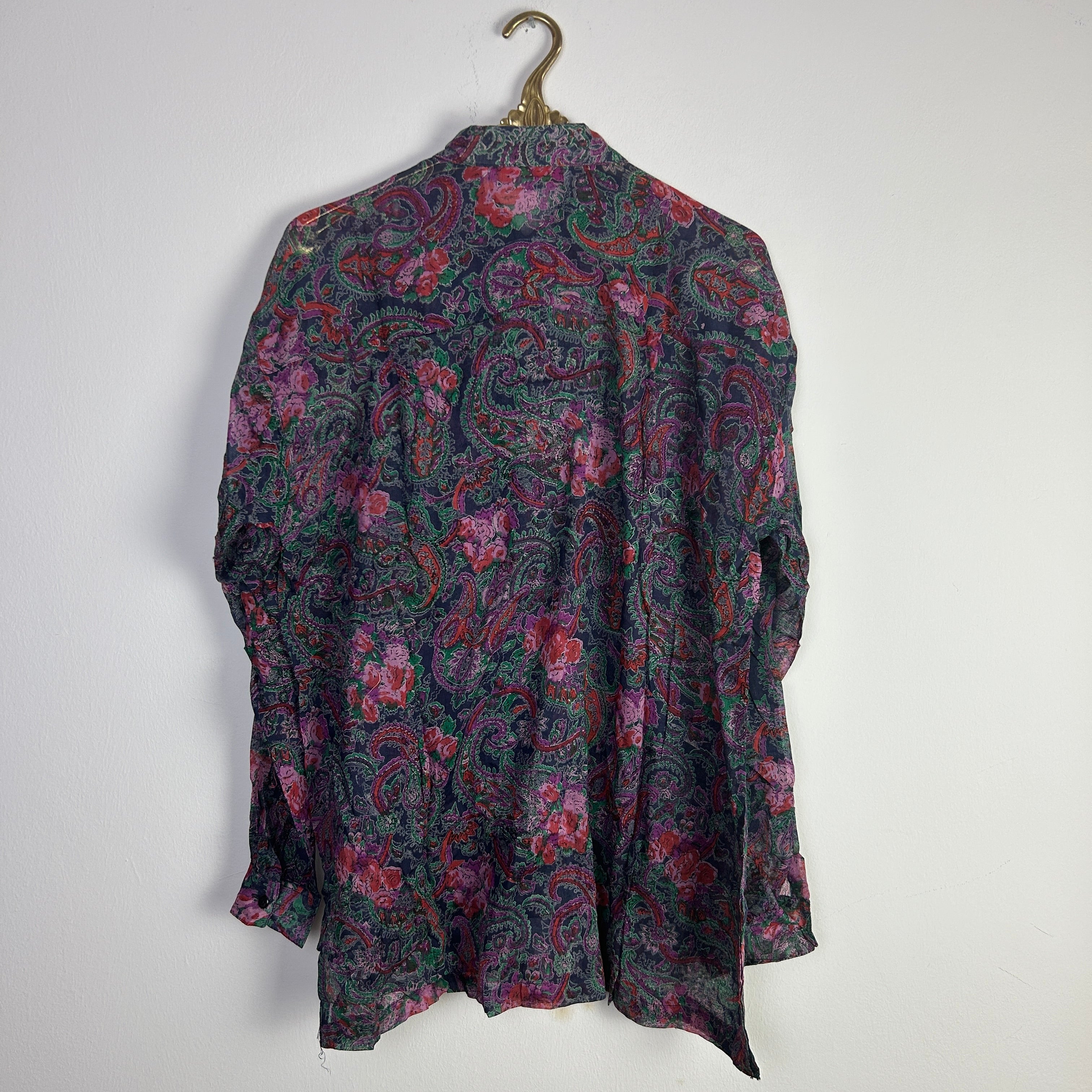 M Hemd indische Muster Blumen
