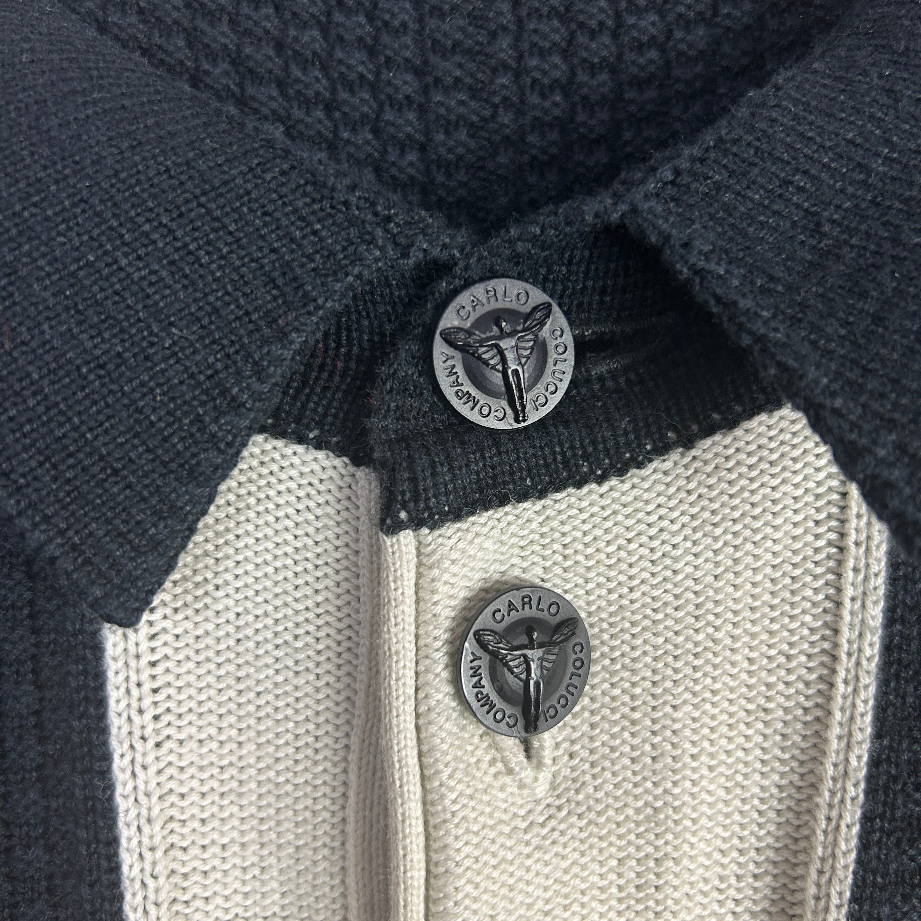 L Carlo Colucci Pullover Schwarz, grau