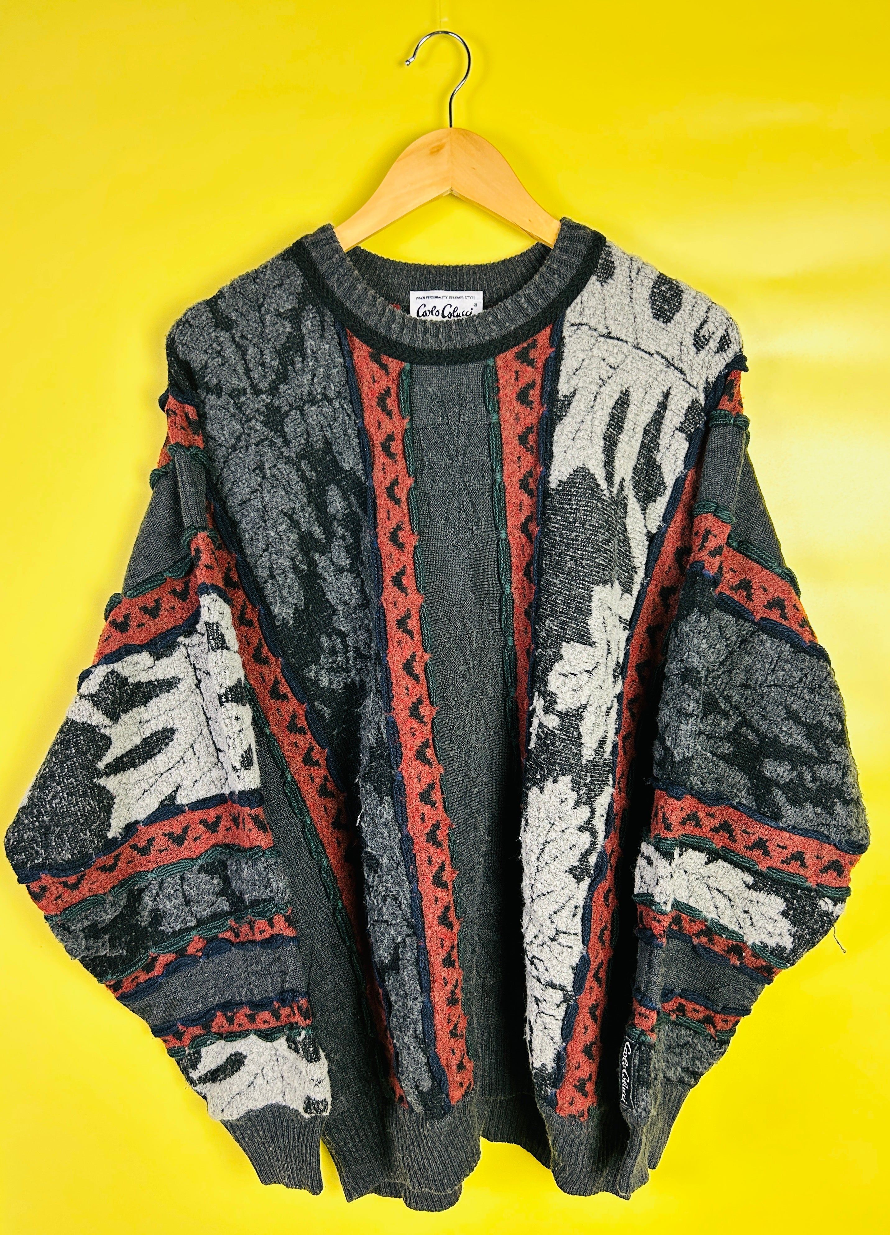M-L Vintage Carlo Colucci Blätter Motiv