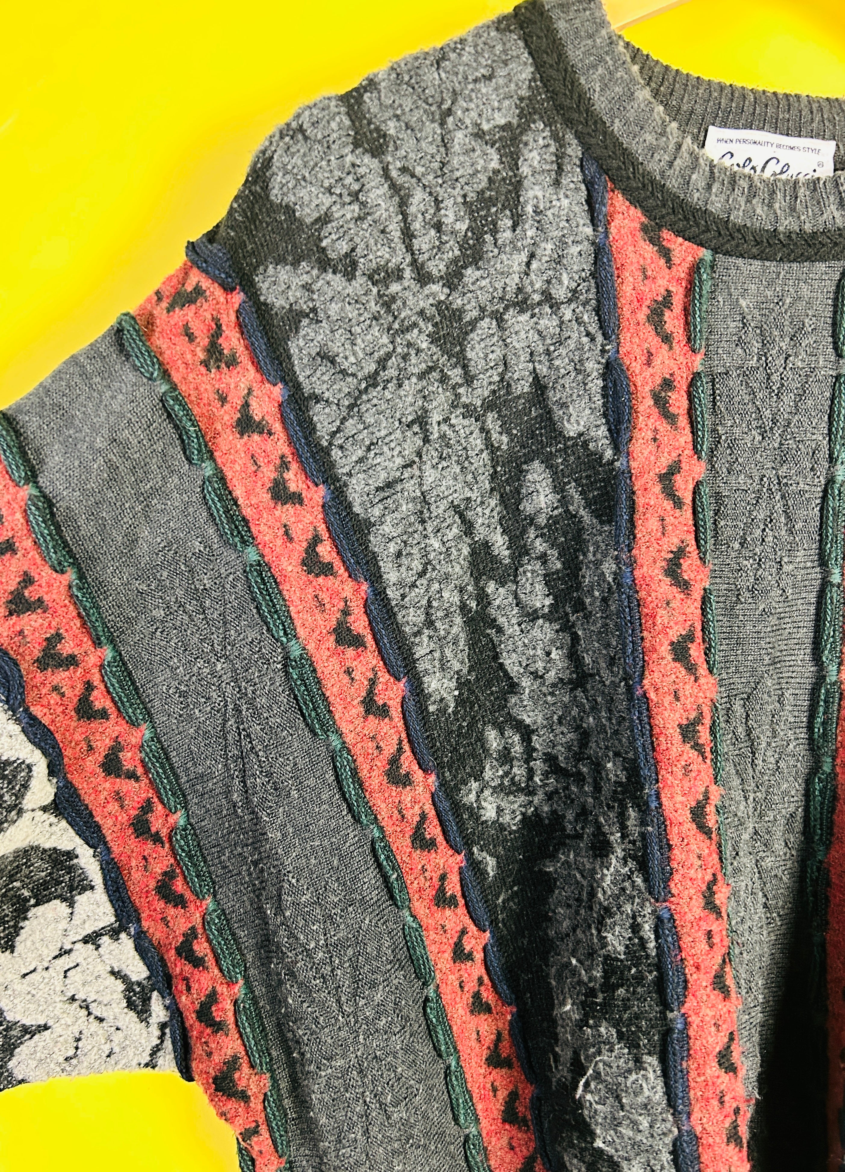 M-L Vintage Carlo Colucci Blätter Motiv