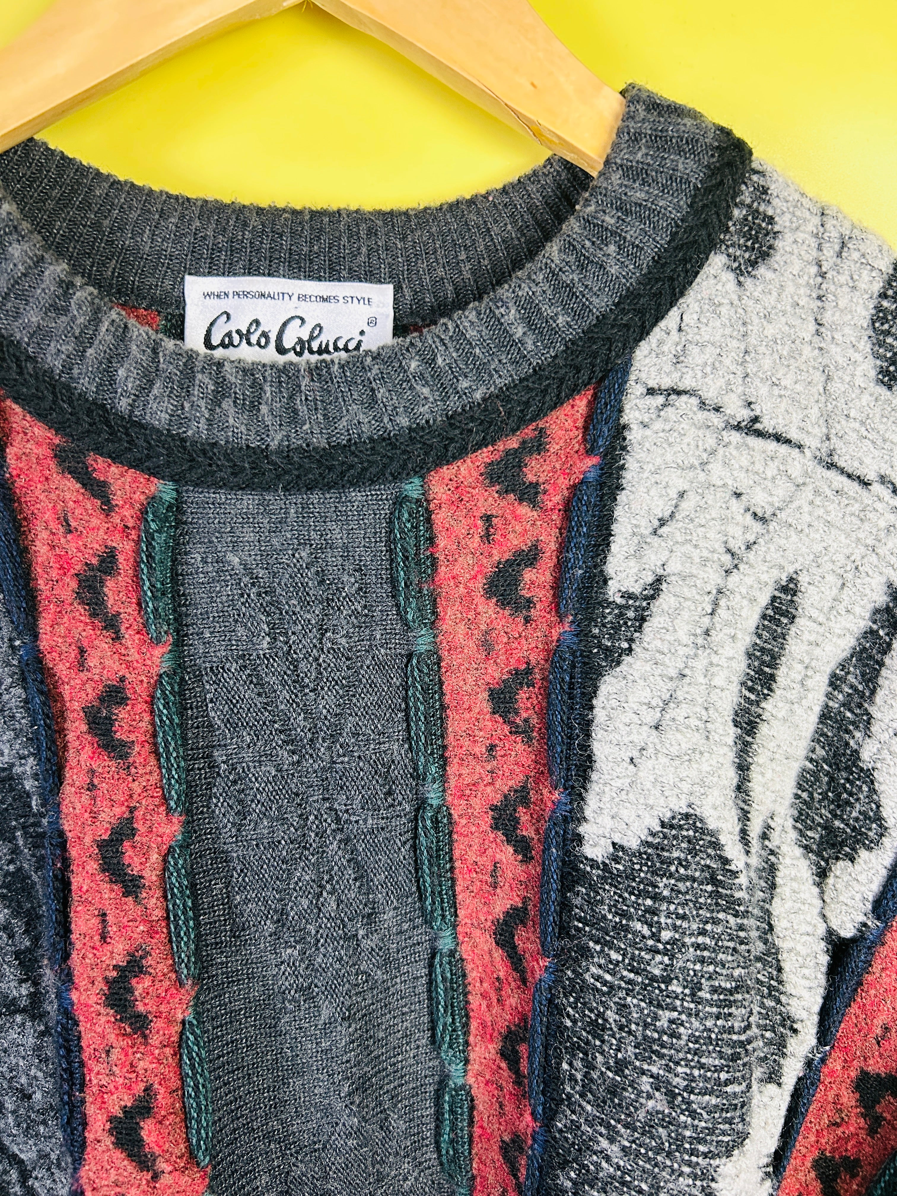 M-L Vintage Carlo Colucci Blätter Motiv