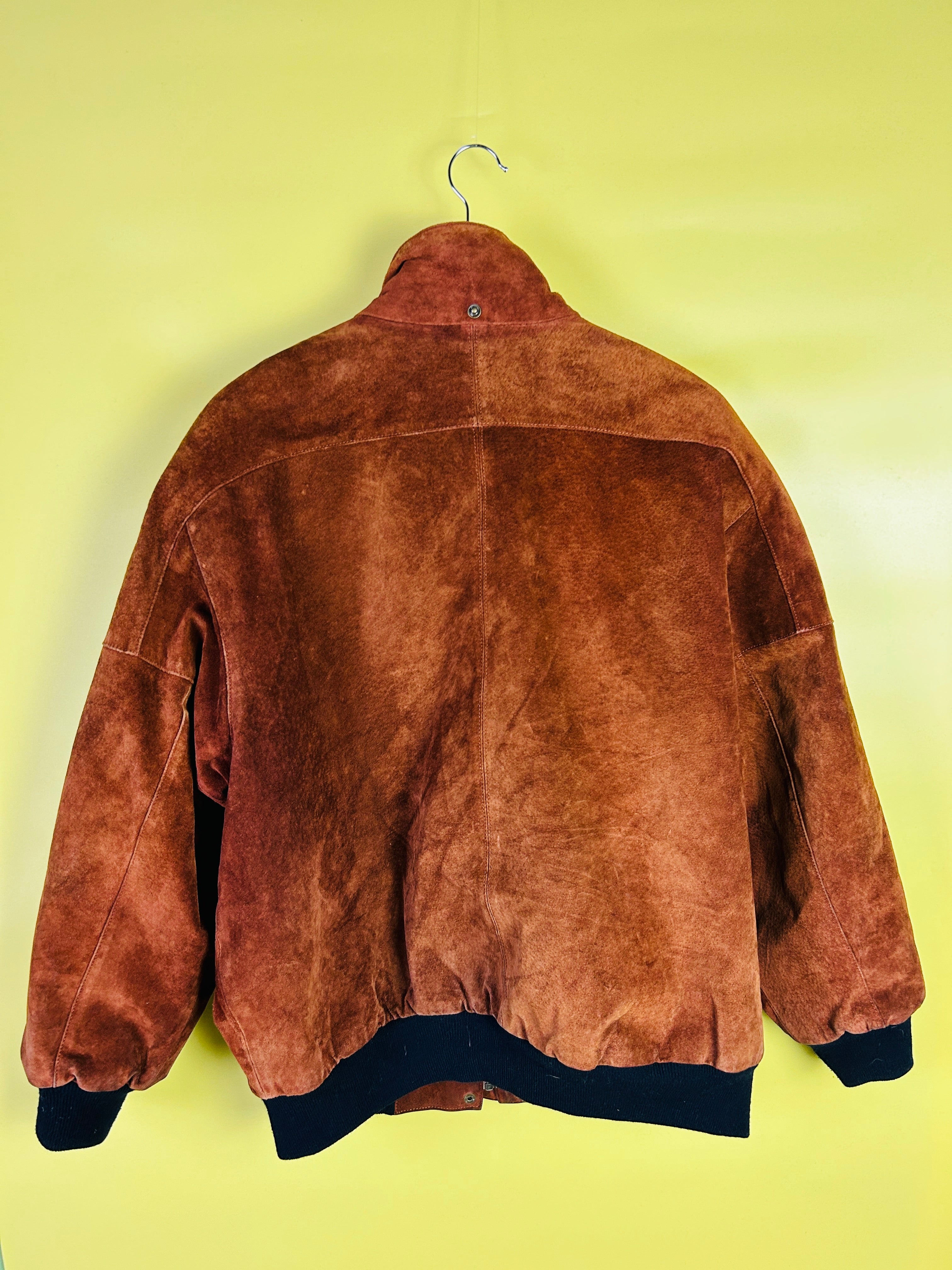 M Wildleder Bomberjacke