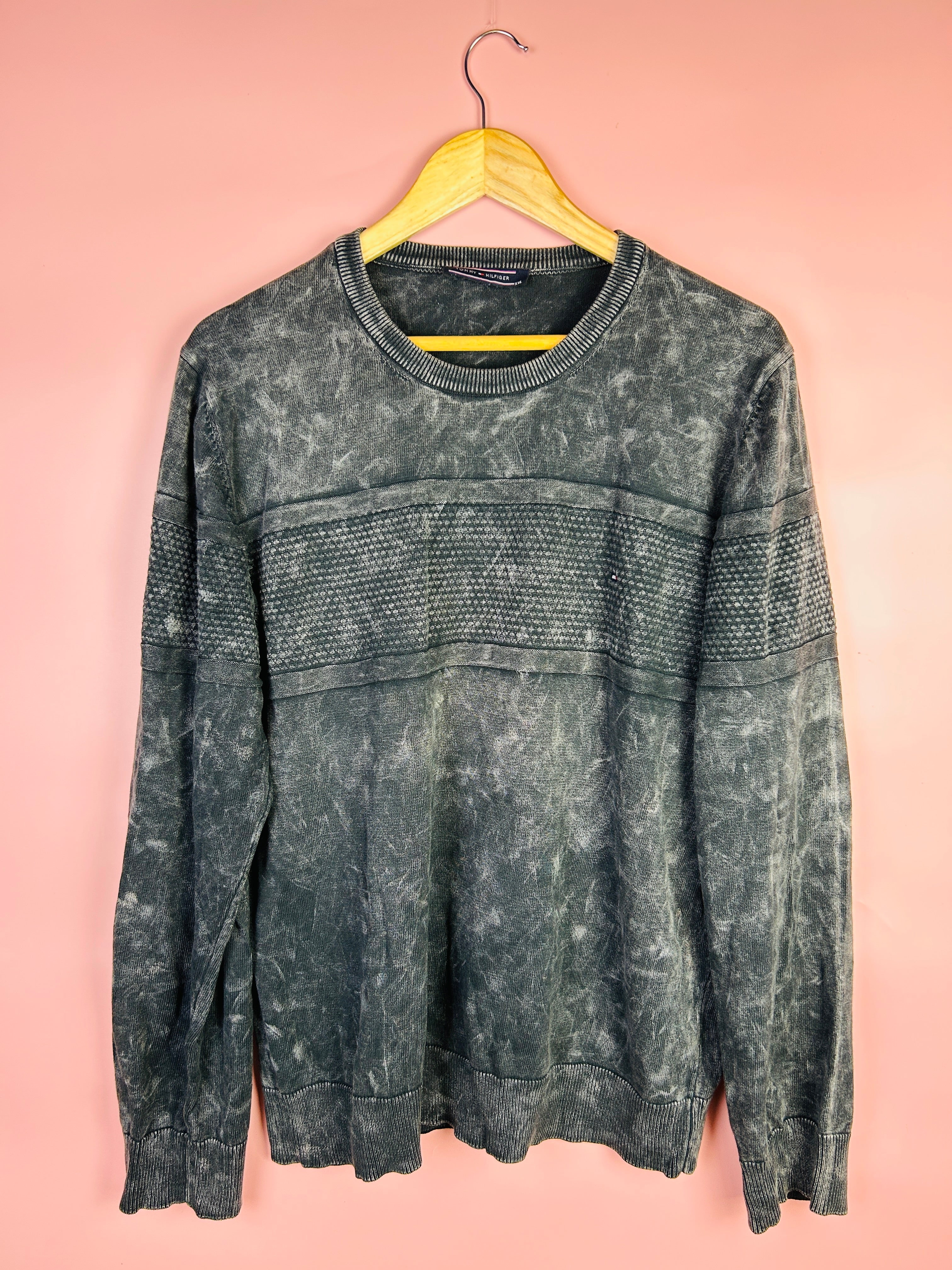 M-L Vintage Tommy Hilfiger Sweater grau