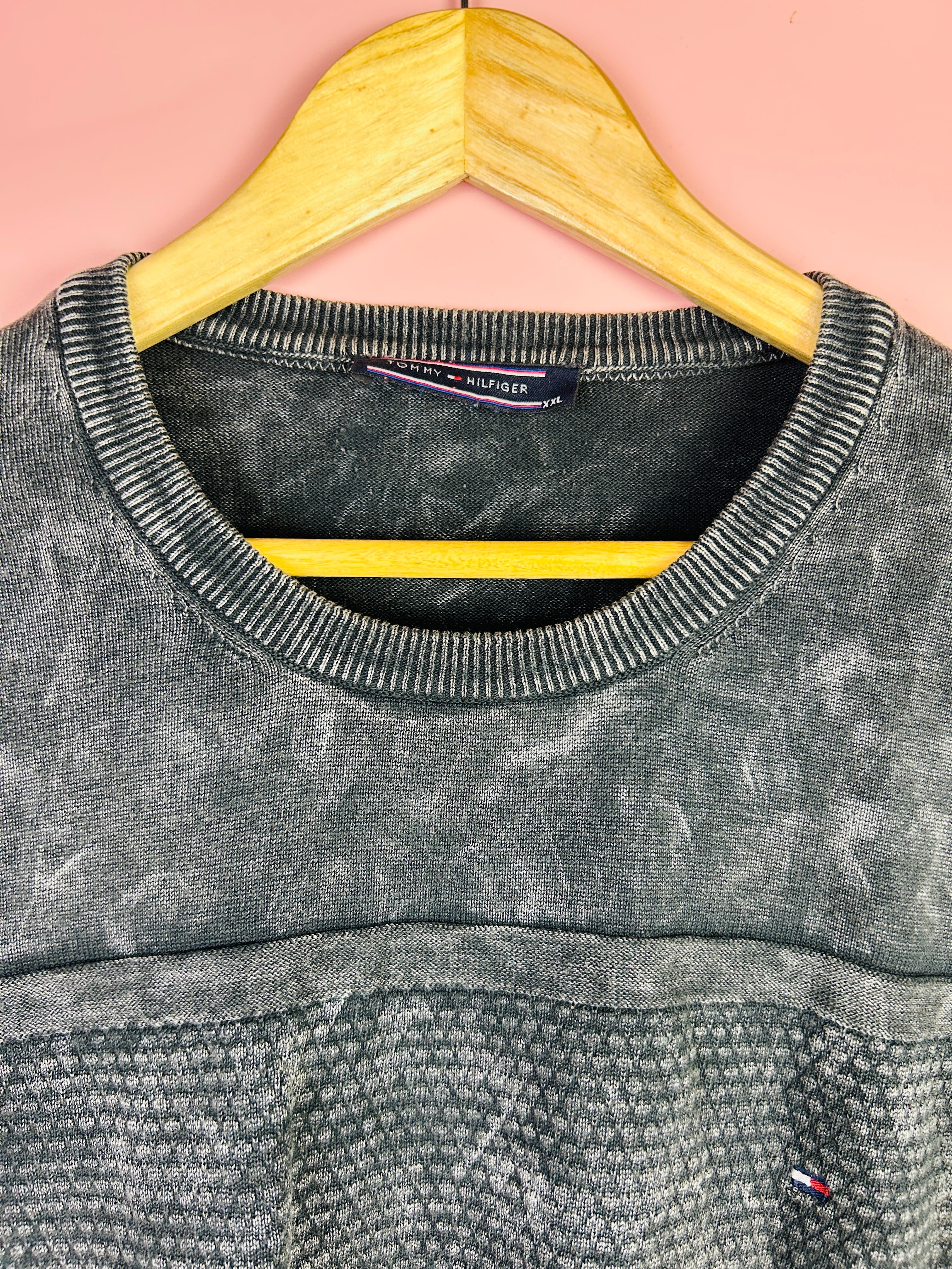M-L Vintage Tommy Hilfiger Sweater grau