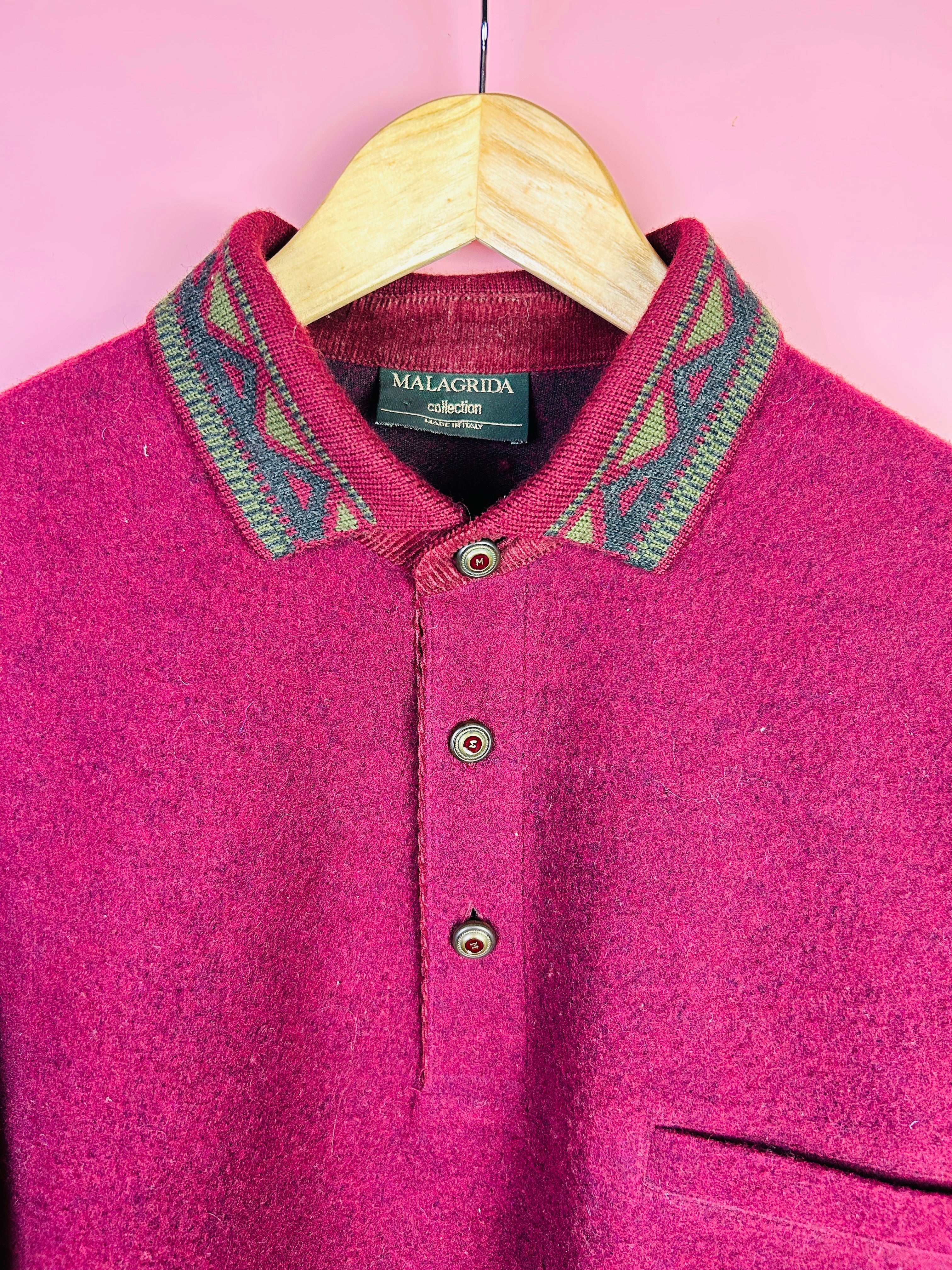 L Vintage Fleece Sweater rot
