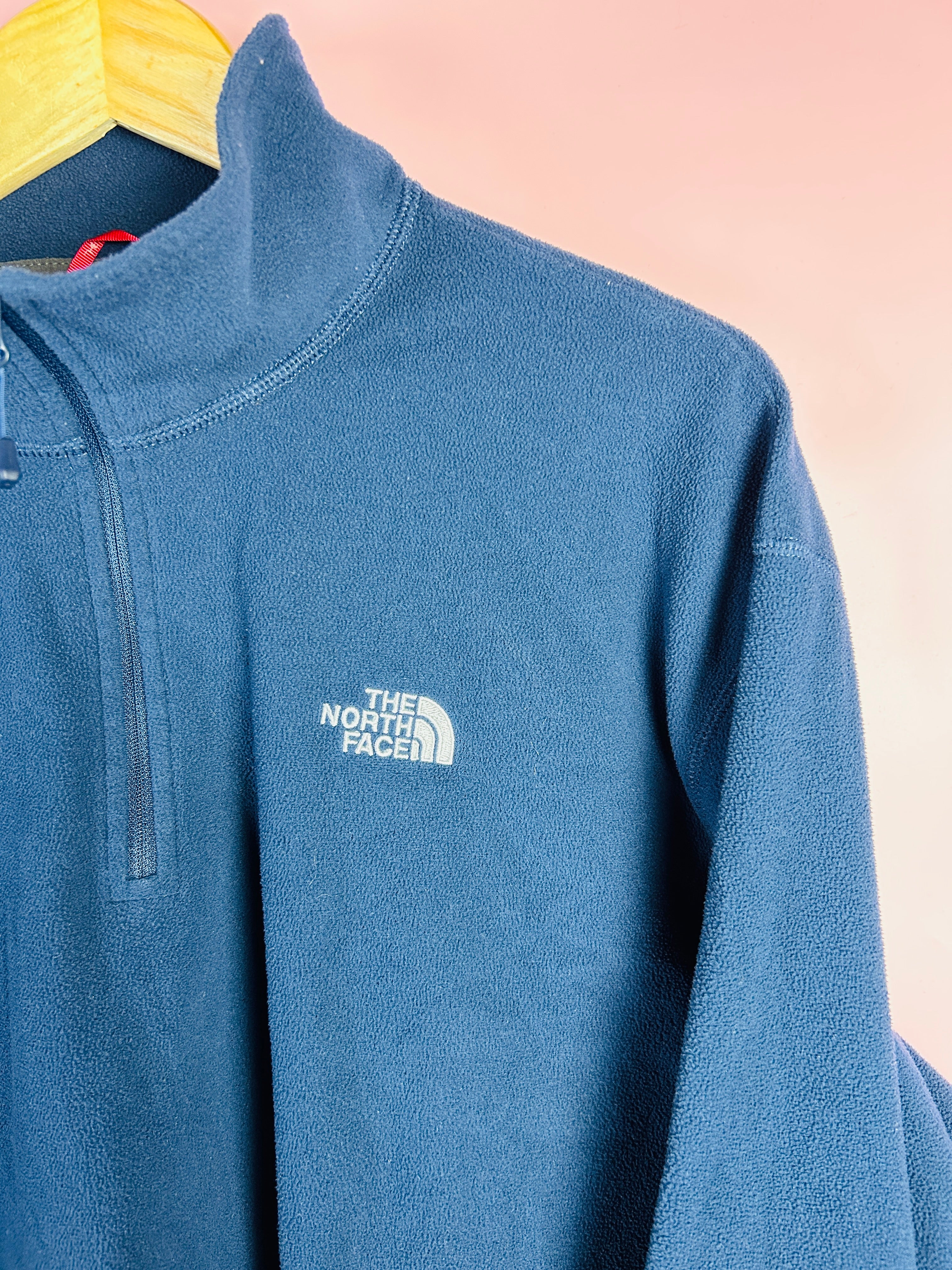 XL Vintage North Face Fleece Sweater dunkelblau