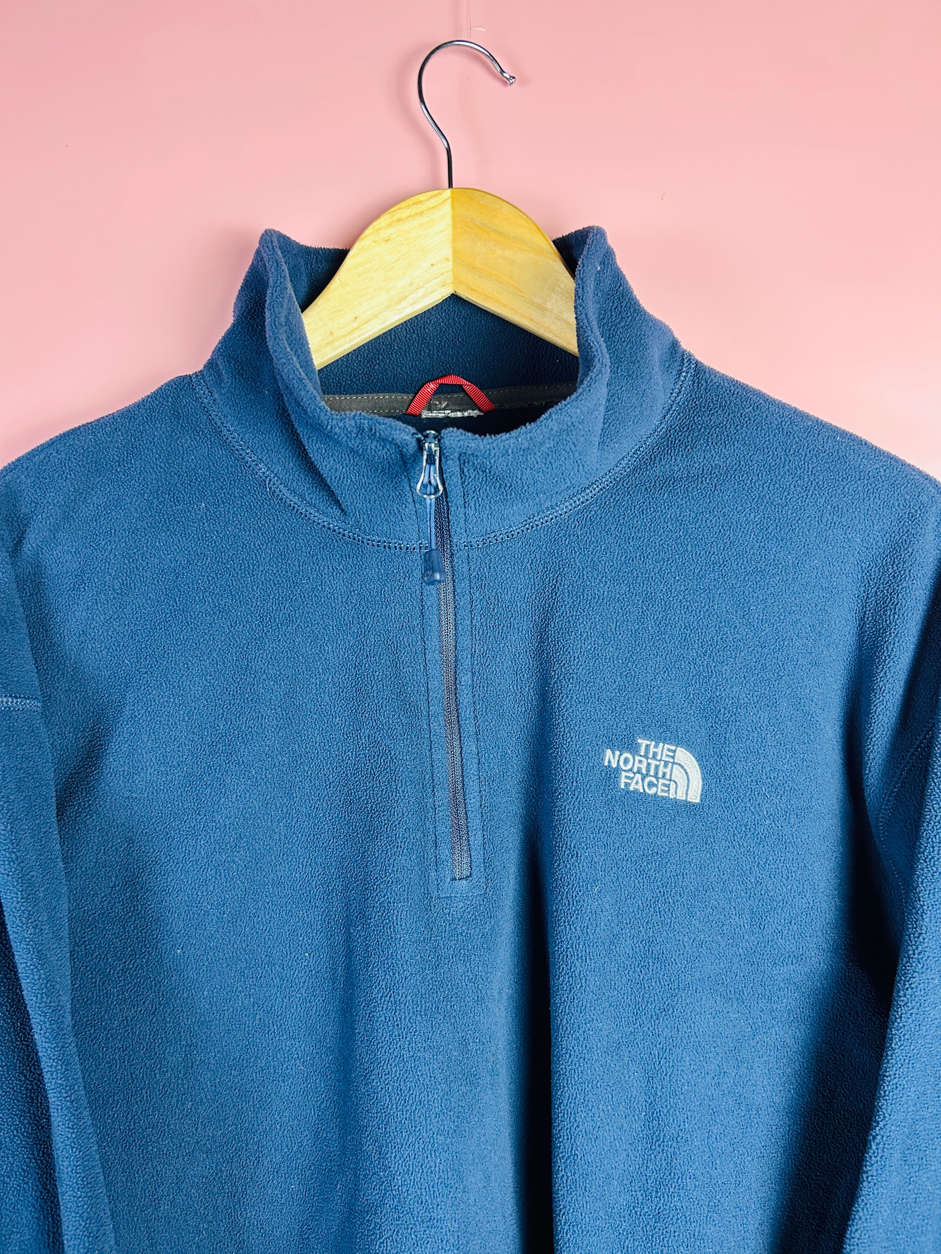 XL Vintage North Face Fleece Sweater dunkelblau