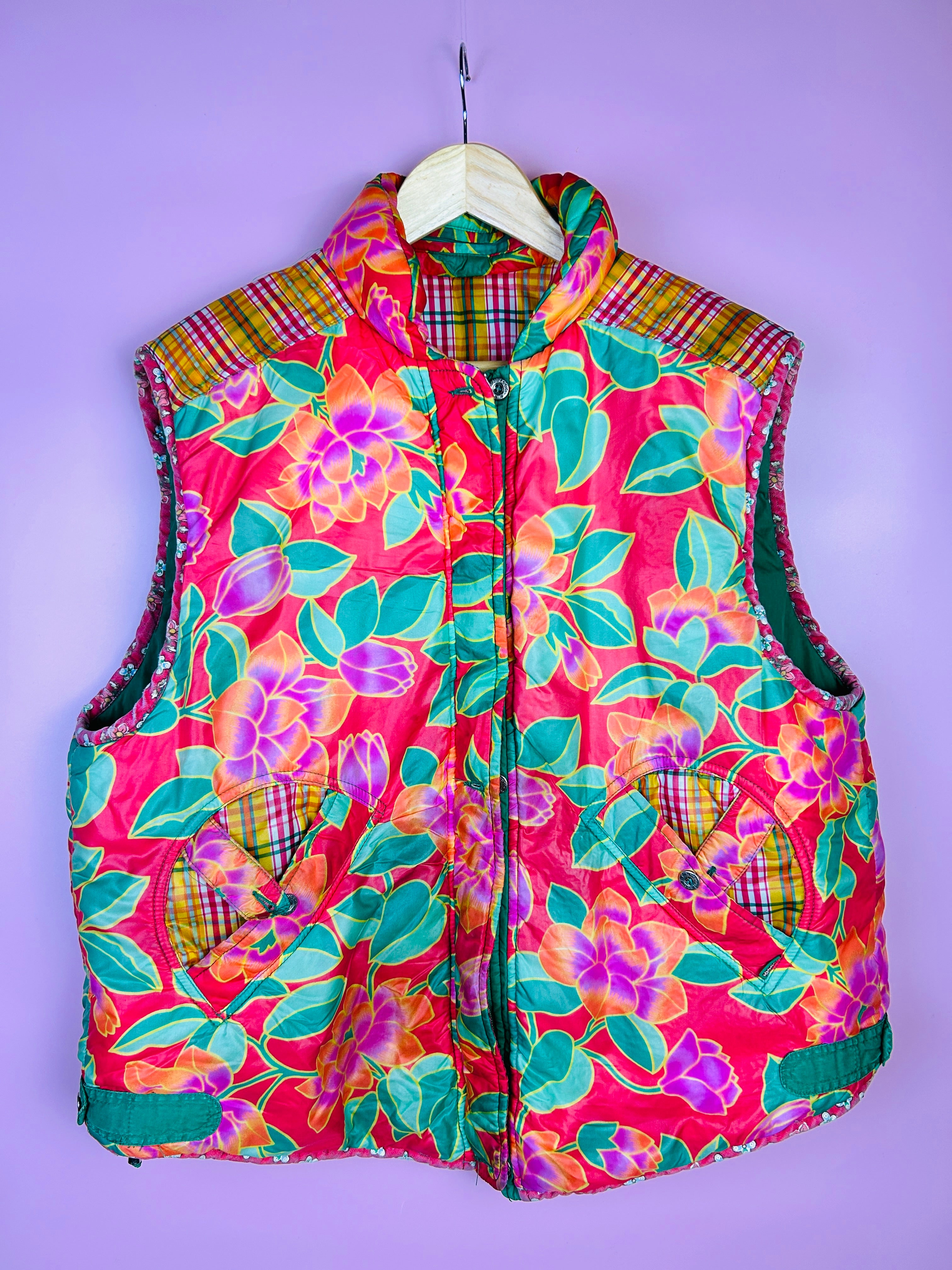 L Vintage Wende Weste