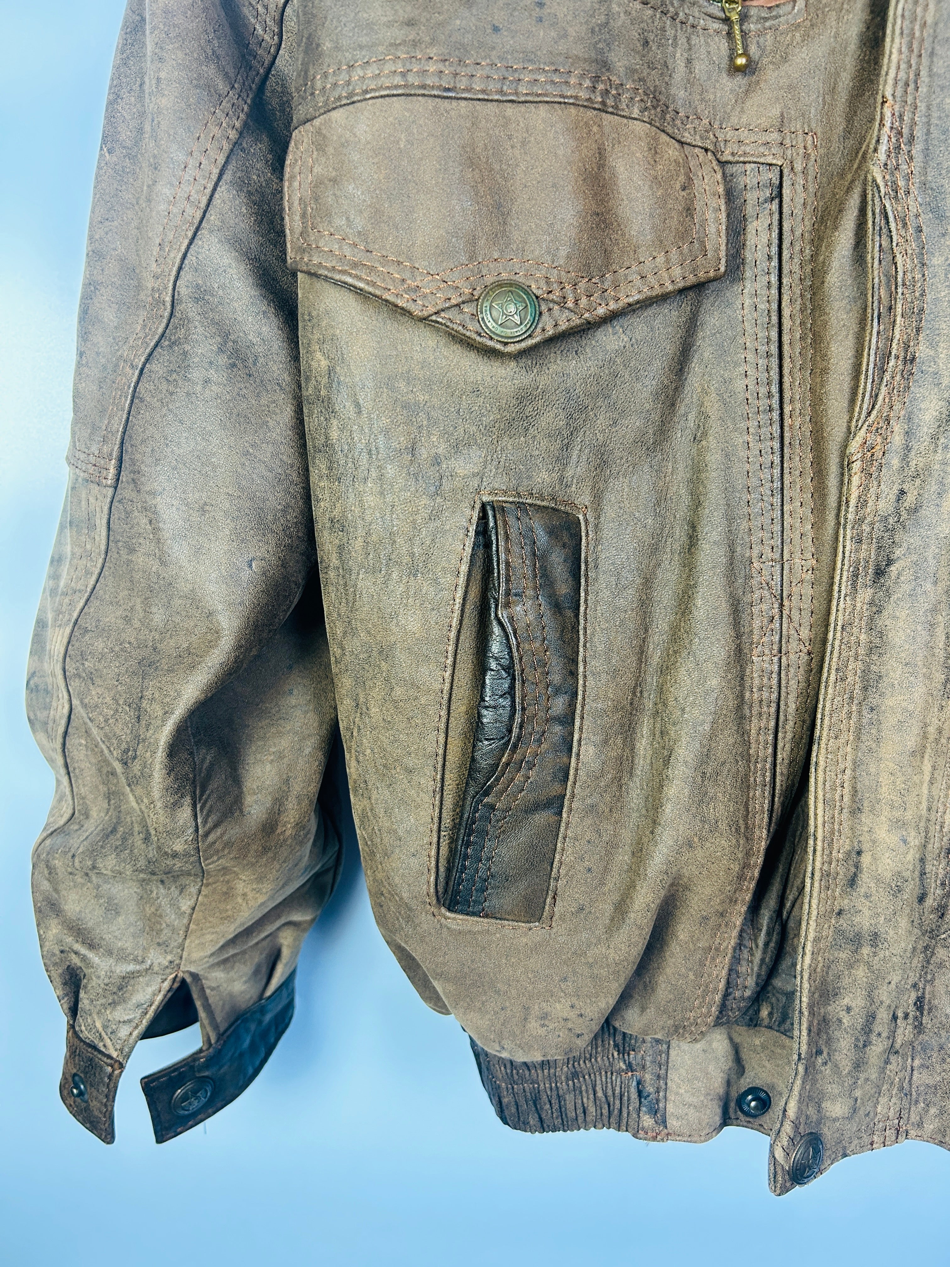 M-L Vintage Diesel Lederjacke