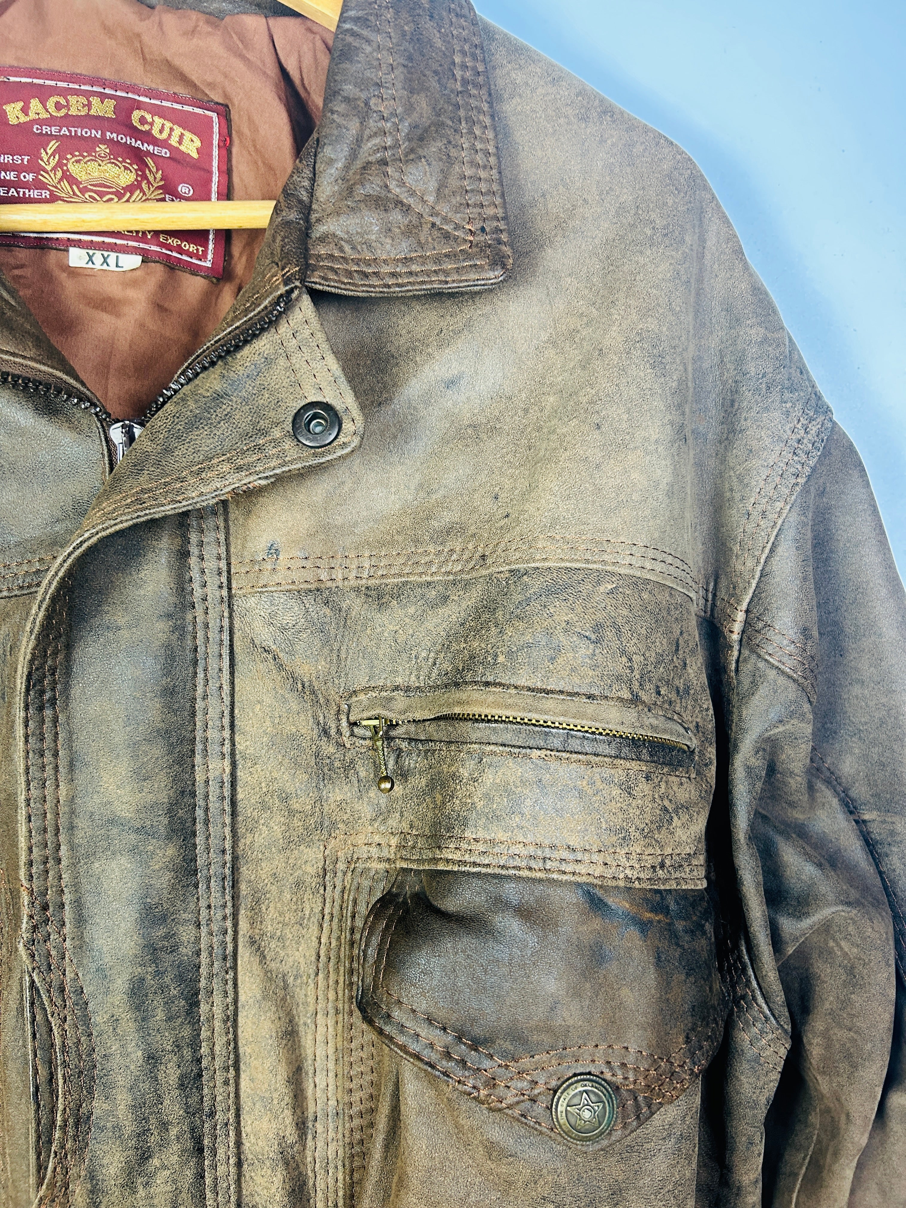 M-L Vintage Diesel Lederjacke