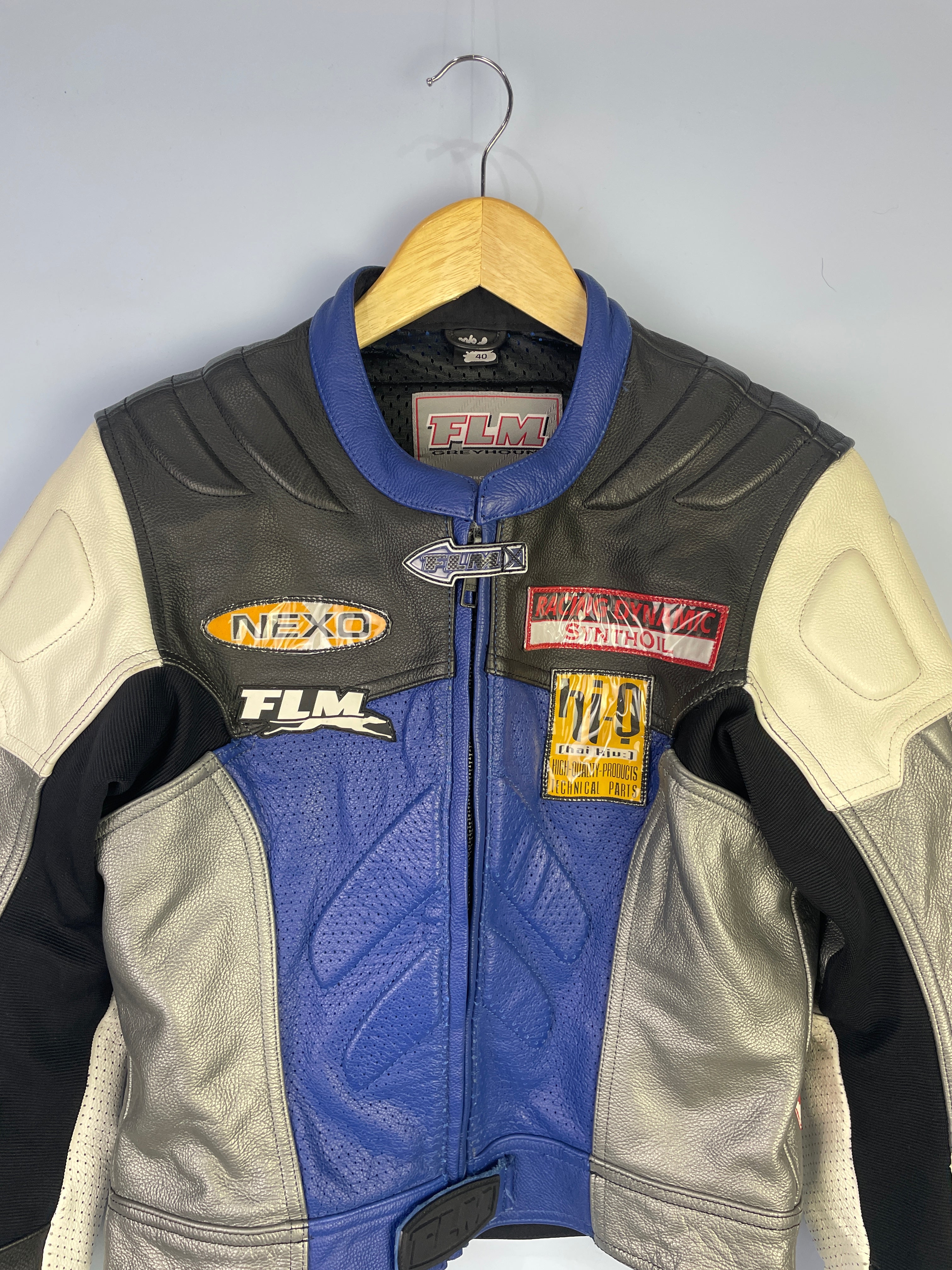 M-L FLM Vintage Damen Lederjacke (biker)