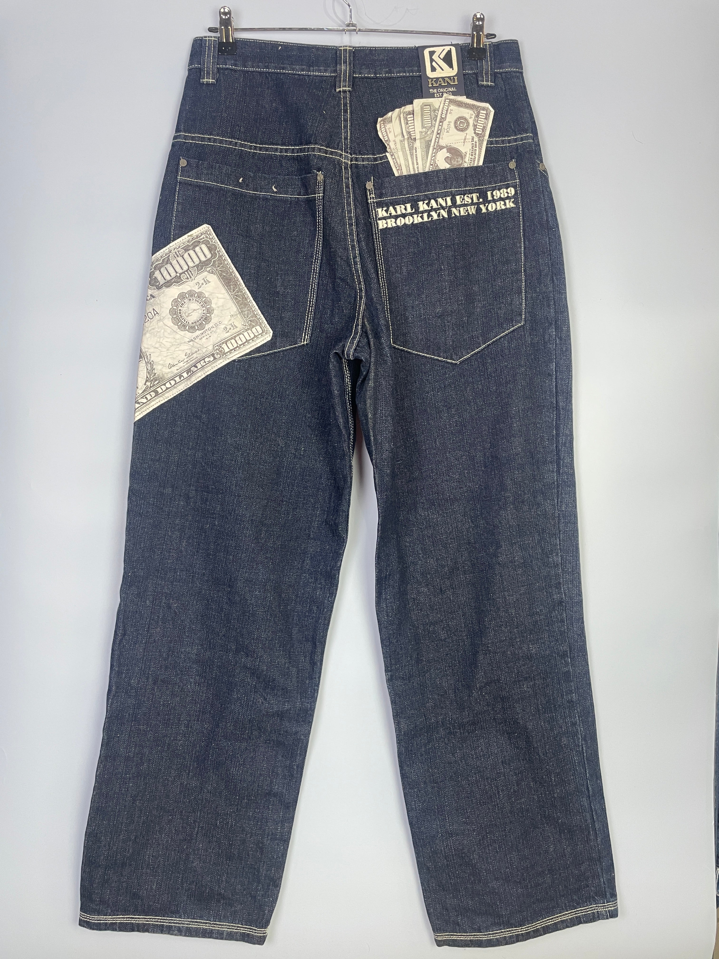 Karl Kani  baggy Jeans 30 mit Dollar Scheinen in sehr gutem Zustand