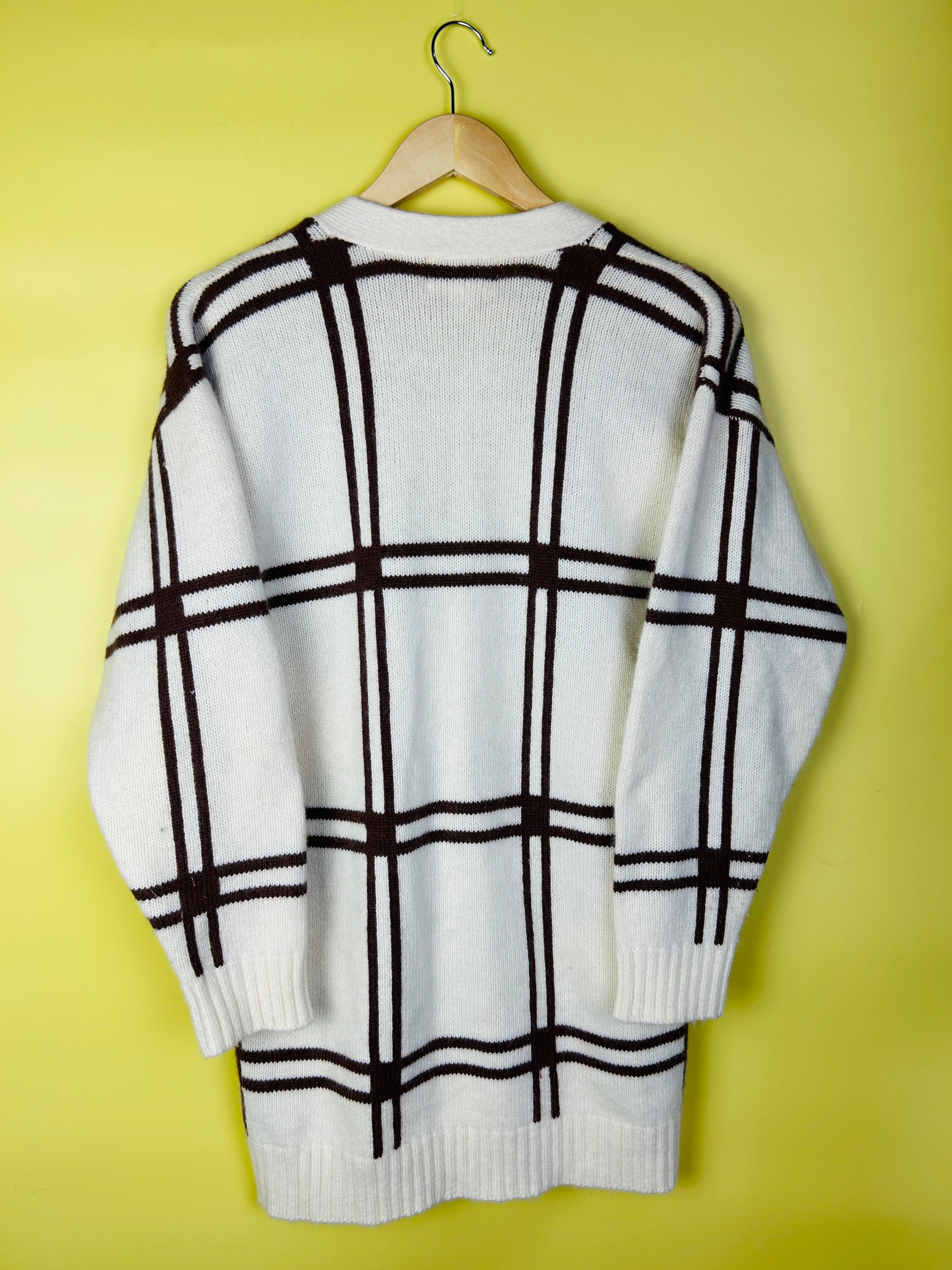 S-M Vintage Strickjacke Blumen