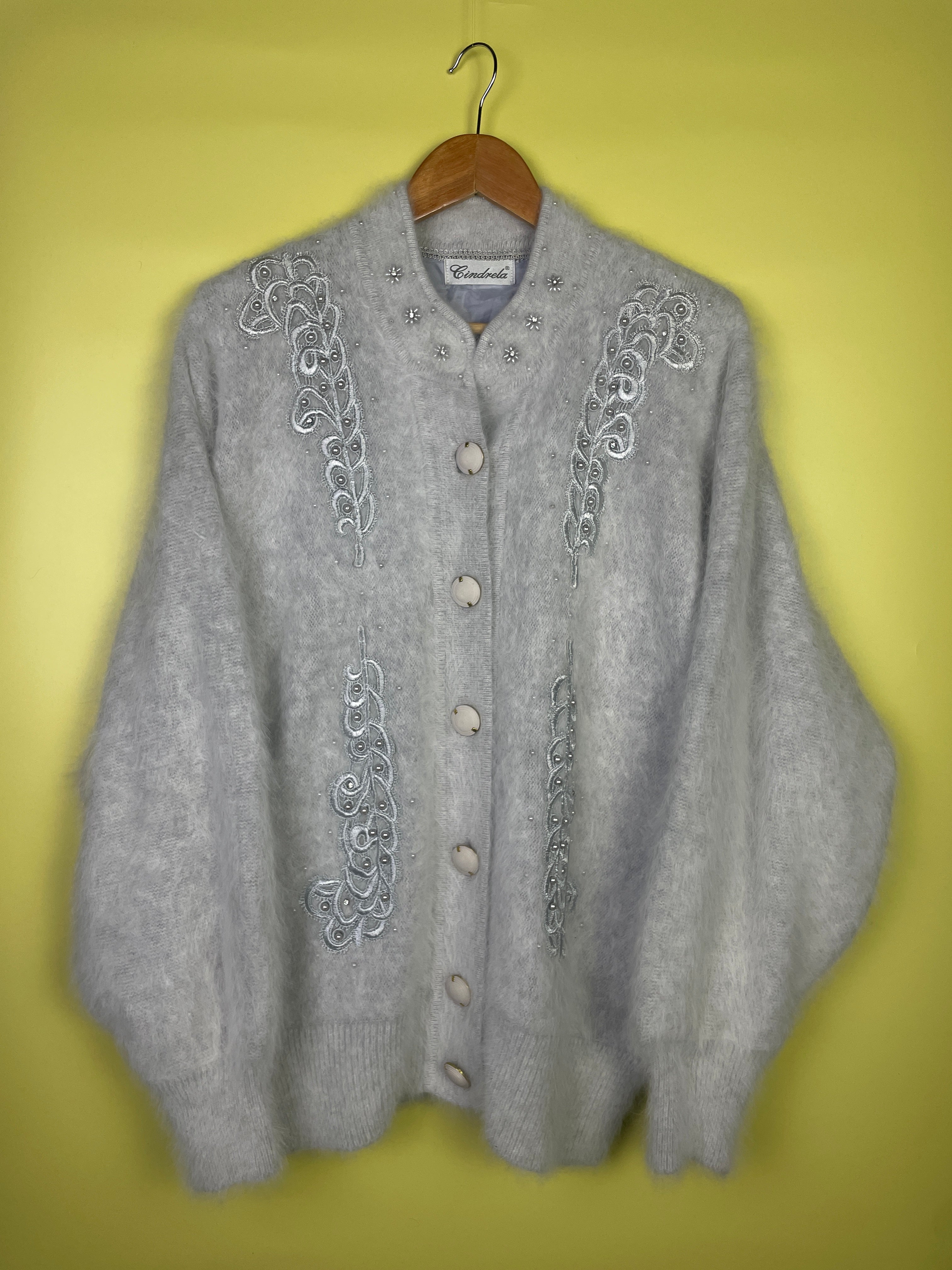 M-L Girls Vintage Cardigan 80s Style