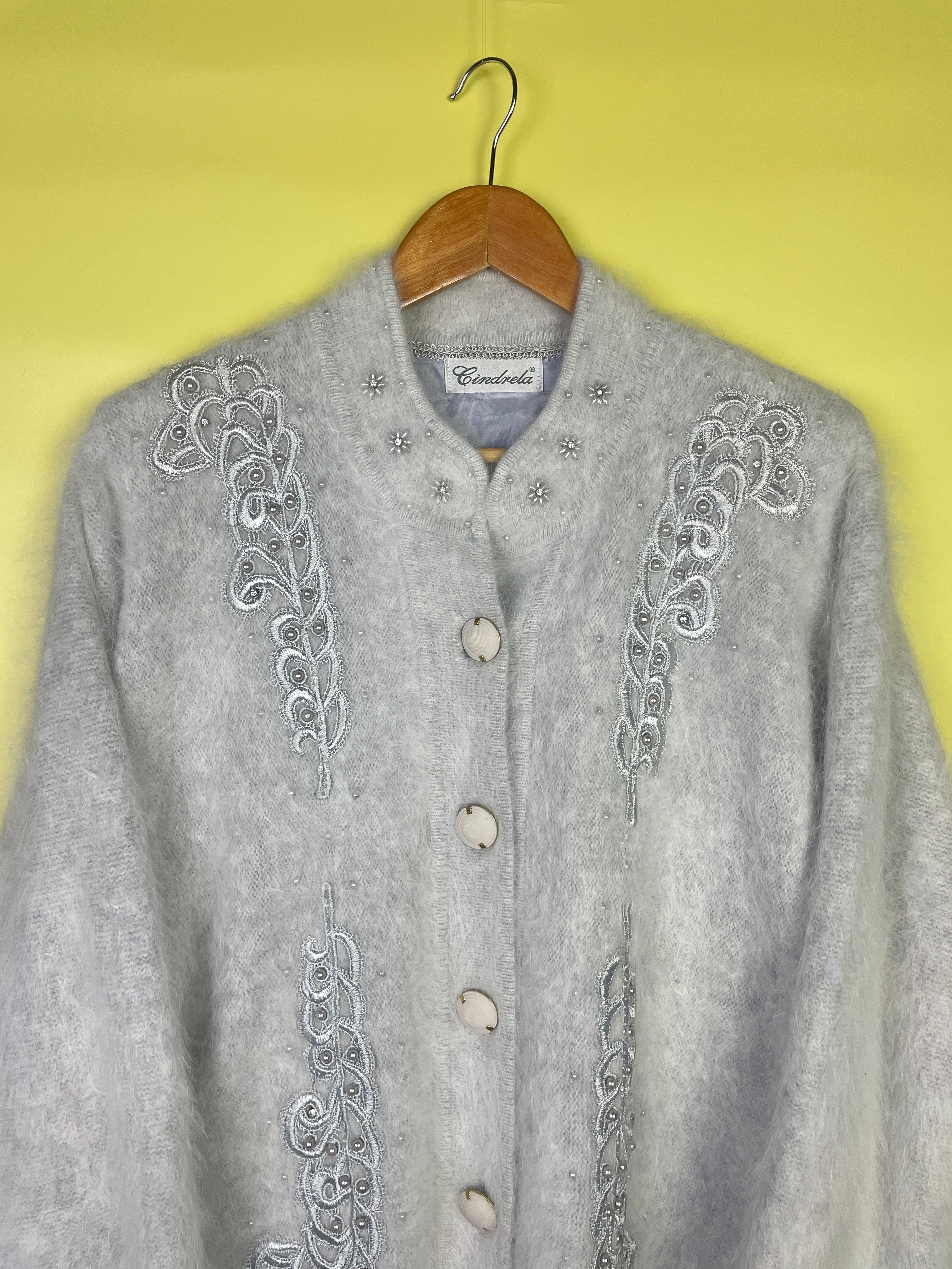 M-L Girls Vintage Cardigan 80s Style