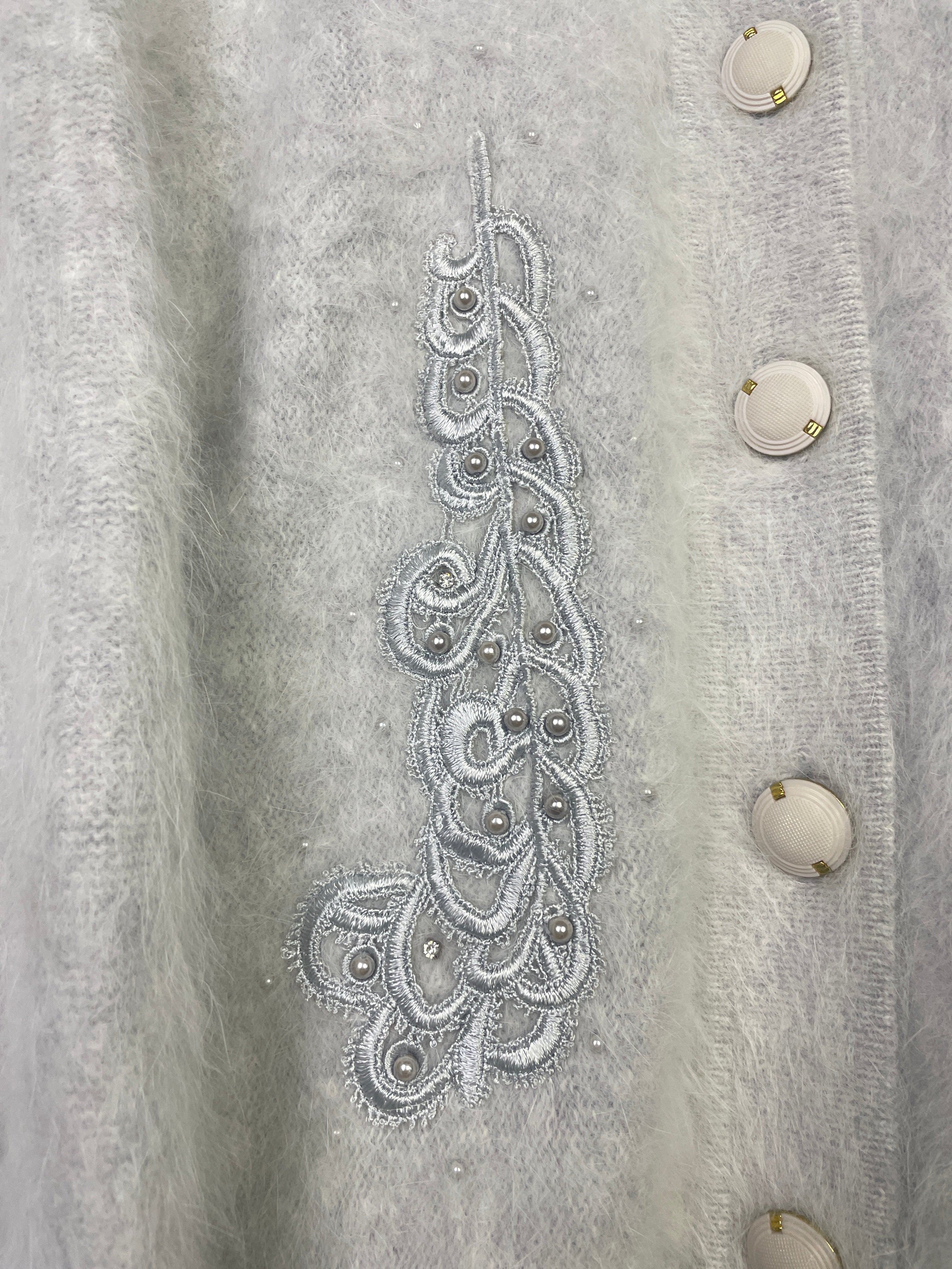 M-L Girls Vintage Cardigan 80s Style
