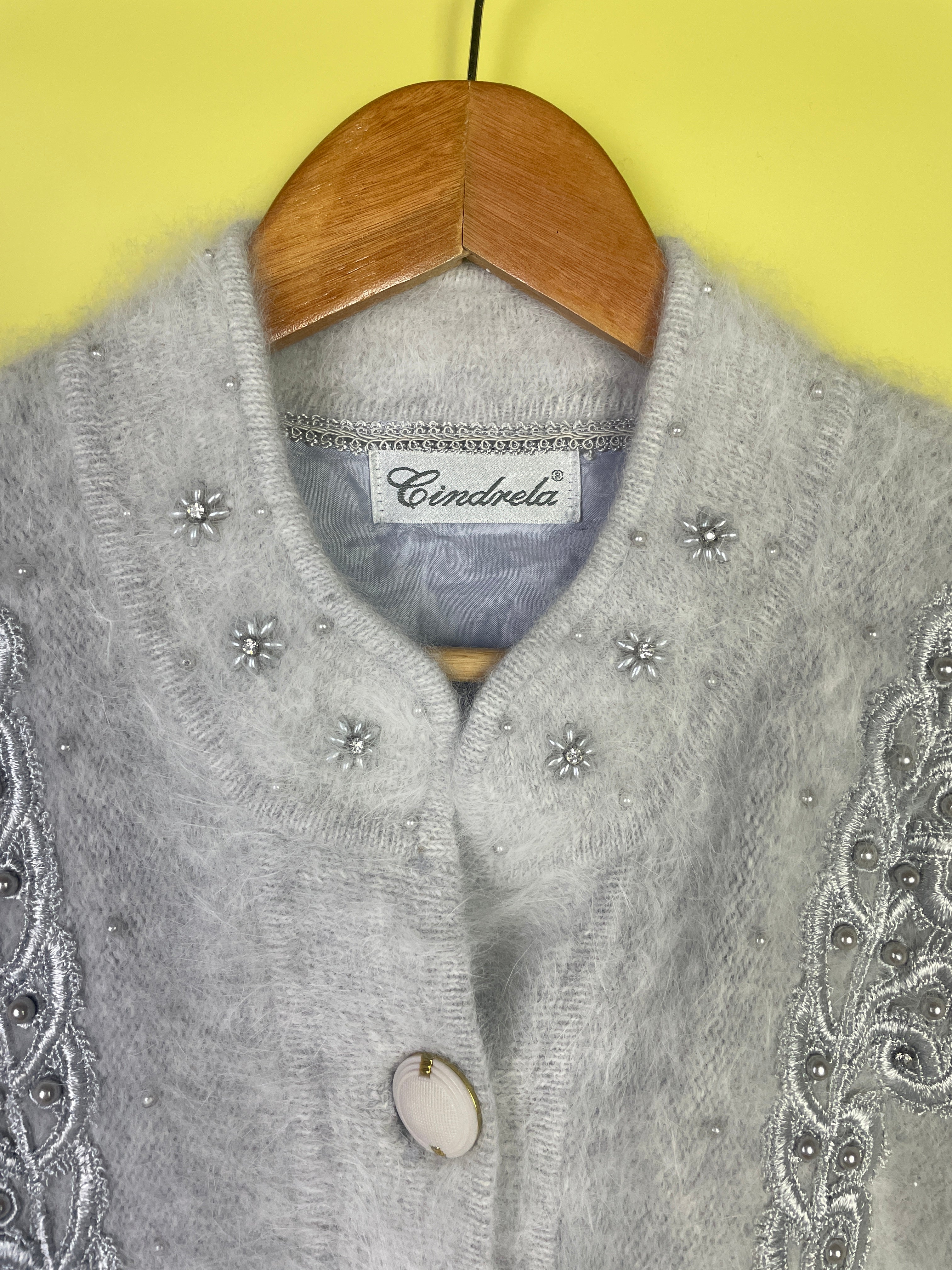 M-L Girls Vintage Cardigan 80s Style