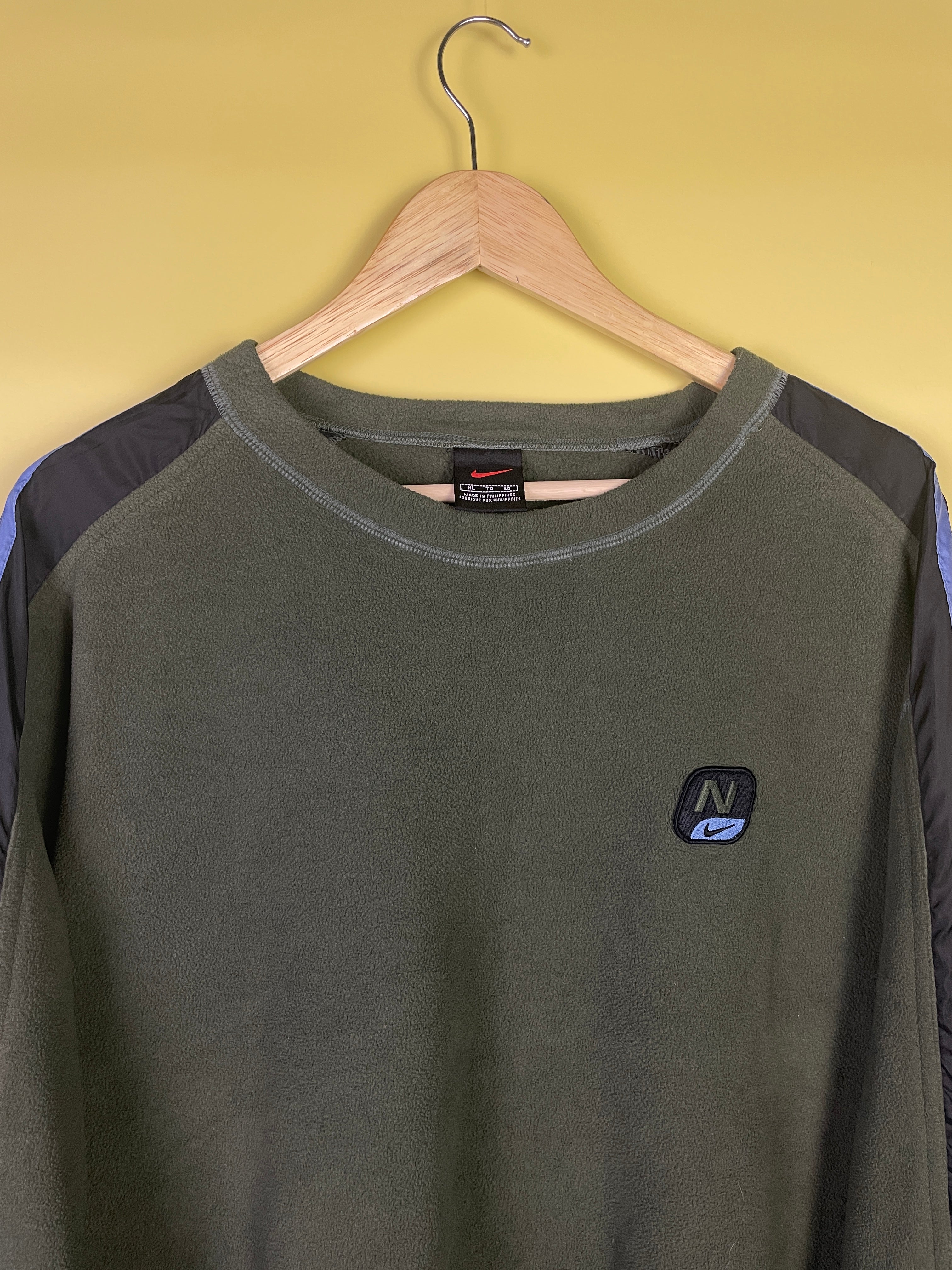 XL Fleece Nike Sweater dunkelgrün