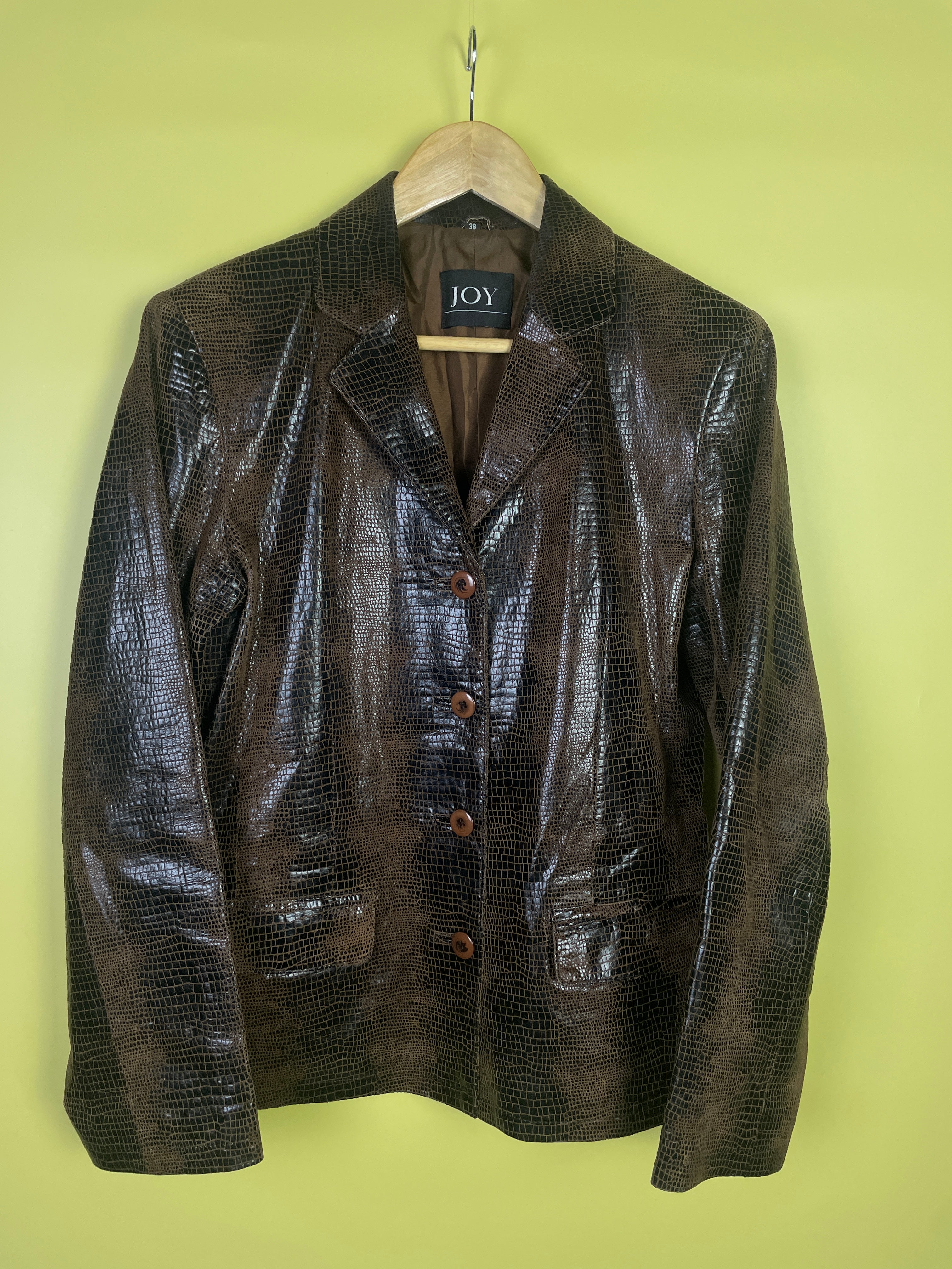 S-M True Vintage Schlangenleder Jacke