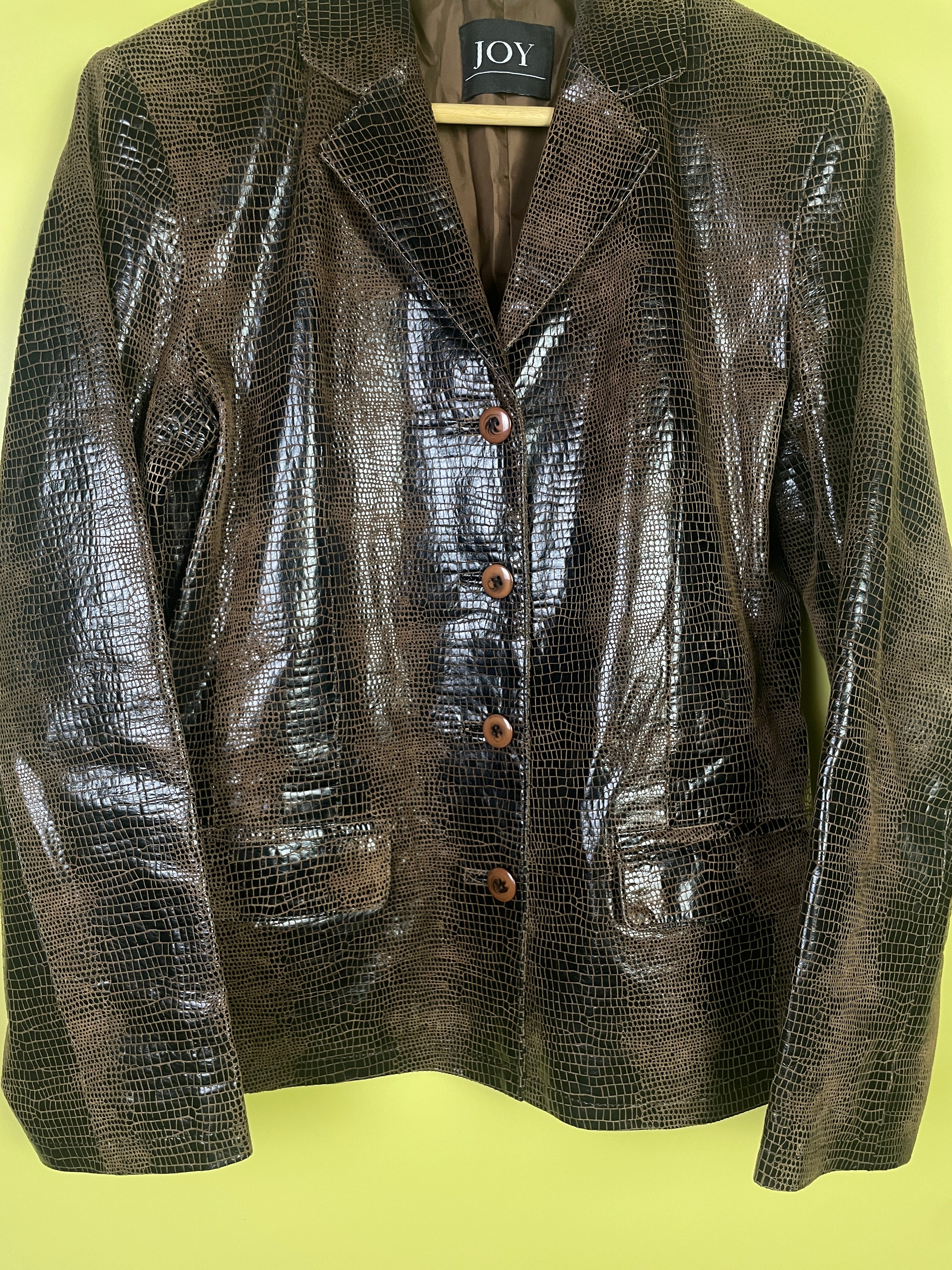 S-M True Vintage Schlangenleder Jacke