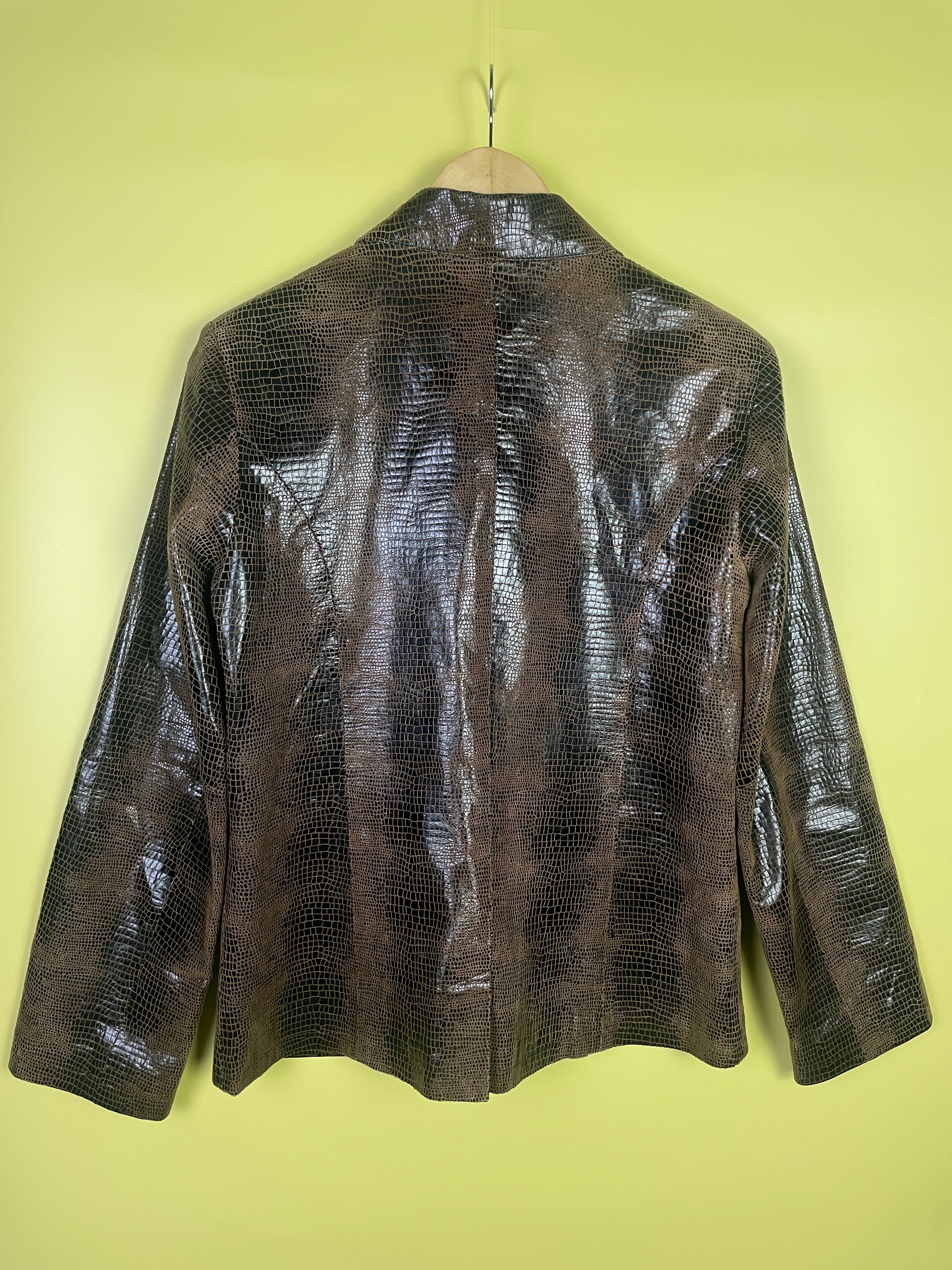 S-M True Vintage Schlangenleder Jacke