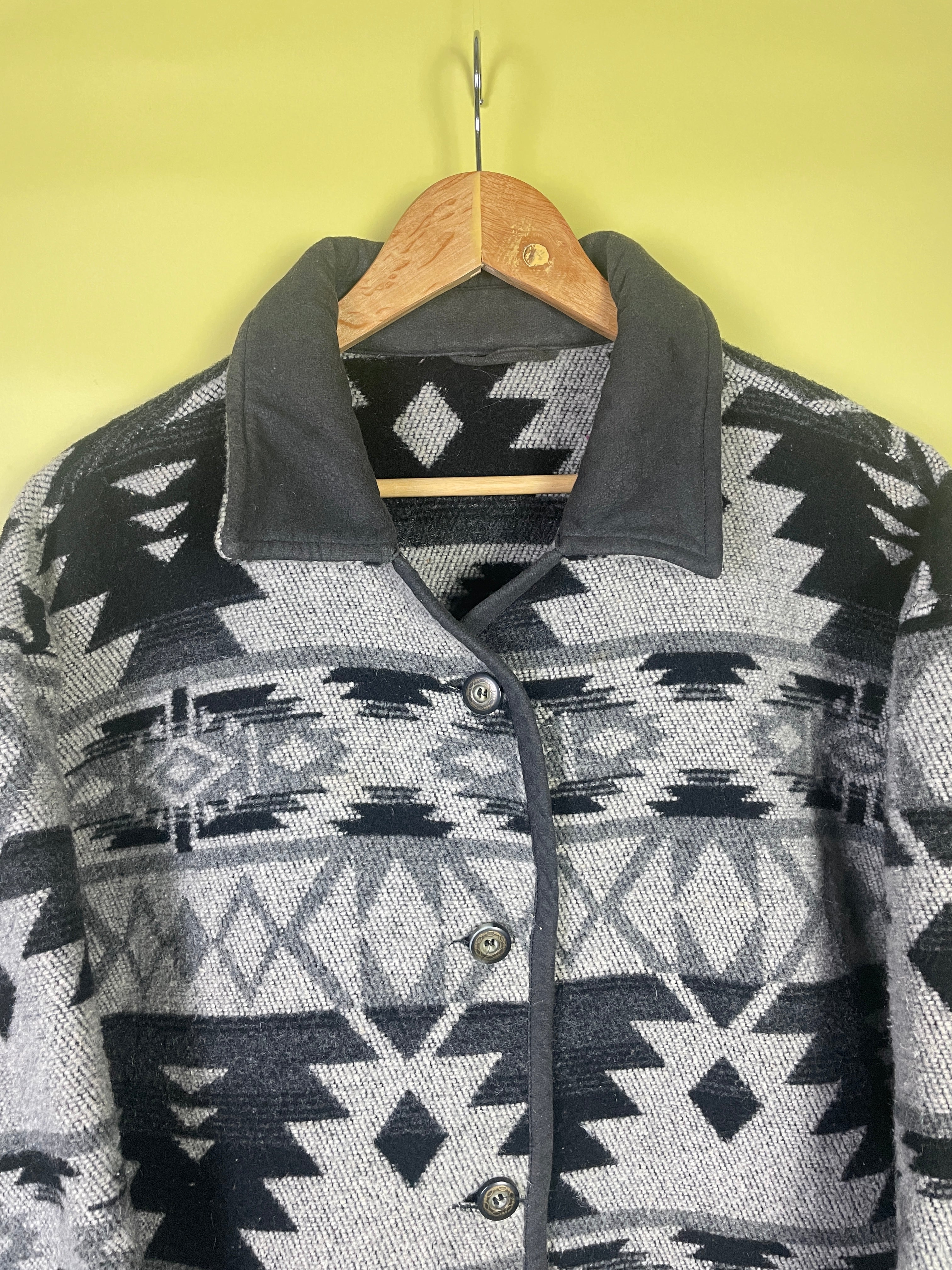 M-L kurzer Wollmantel Navajo