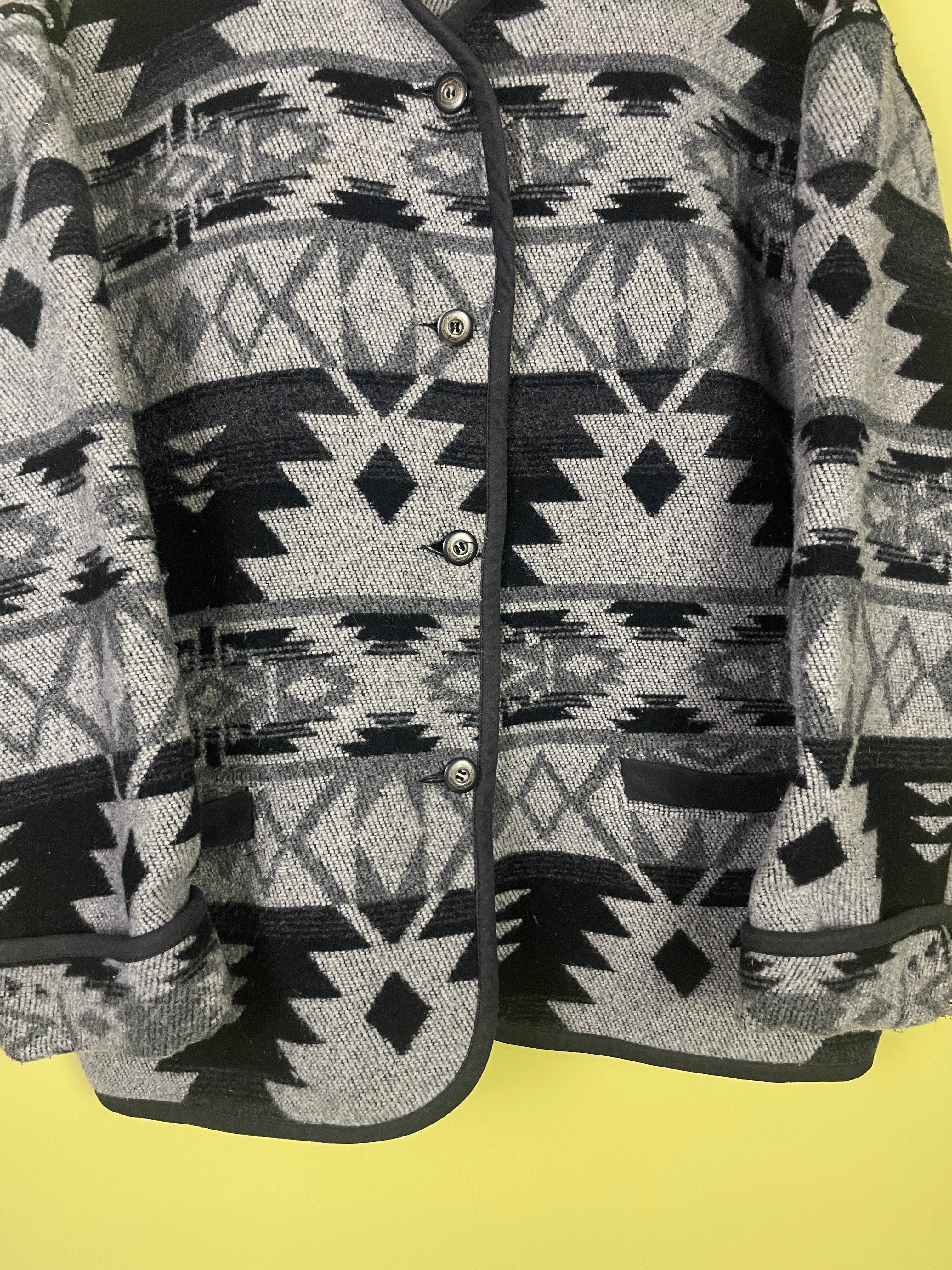 M-L kurzer Wollmantel Navajo