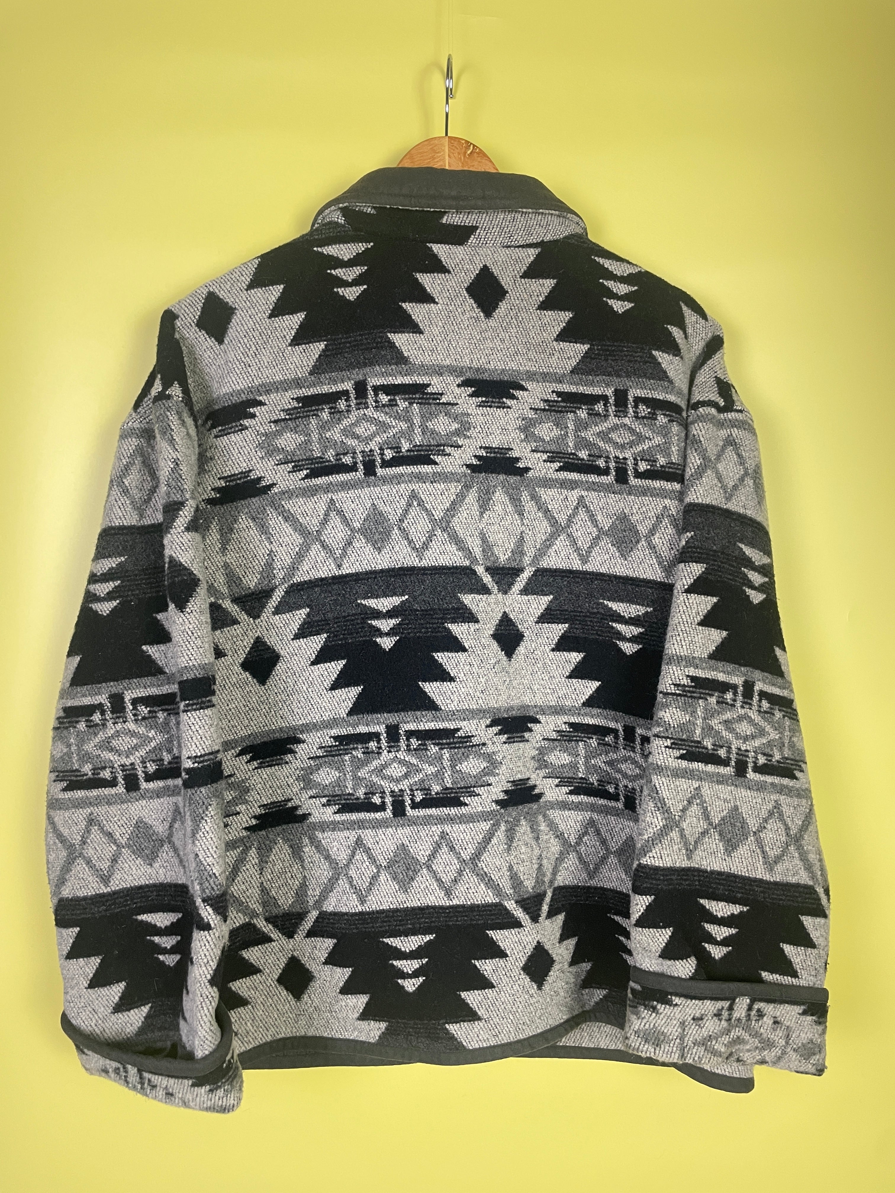M-L kurzer Wollmantel Navajo