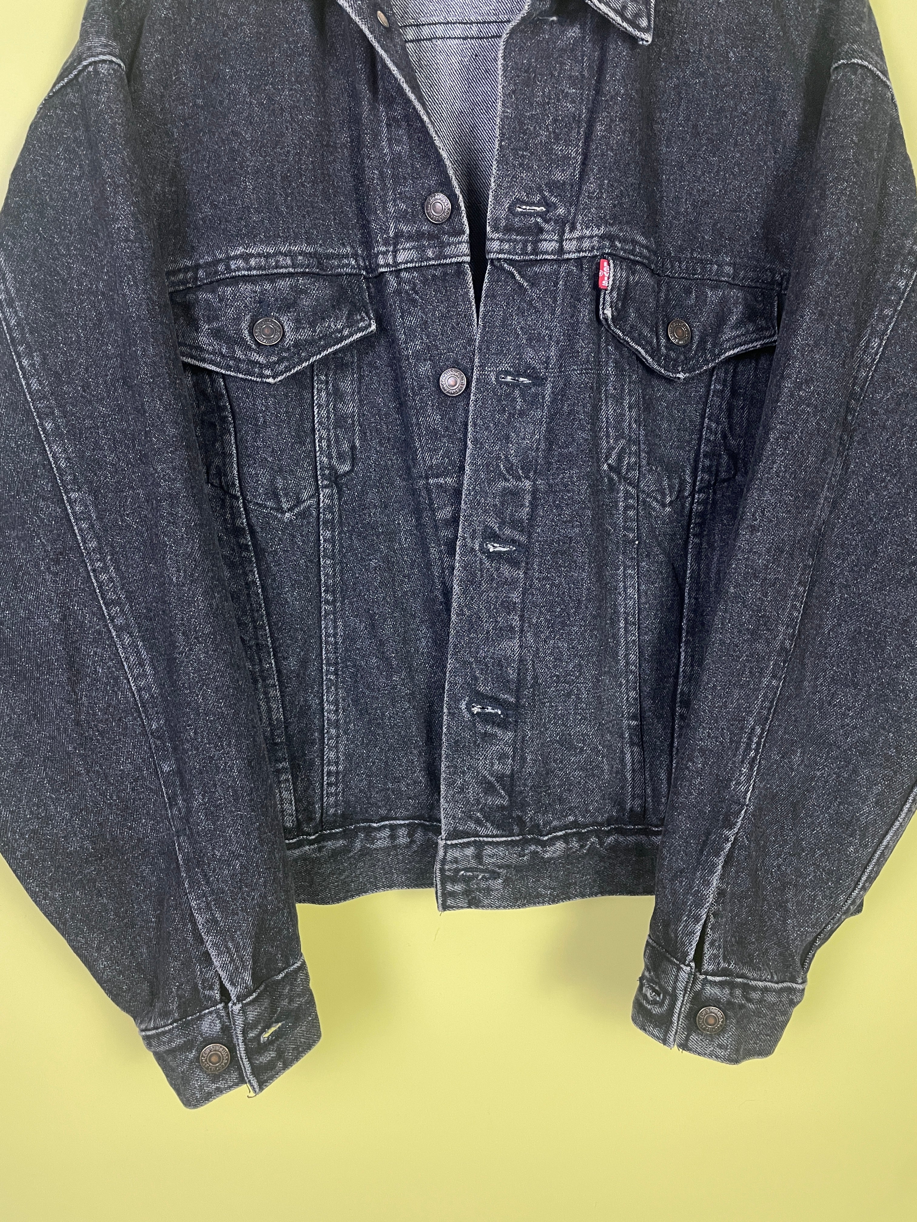 L Levi’s Jeans Jacke dunkelgrau