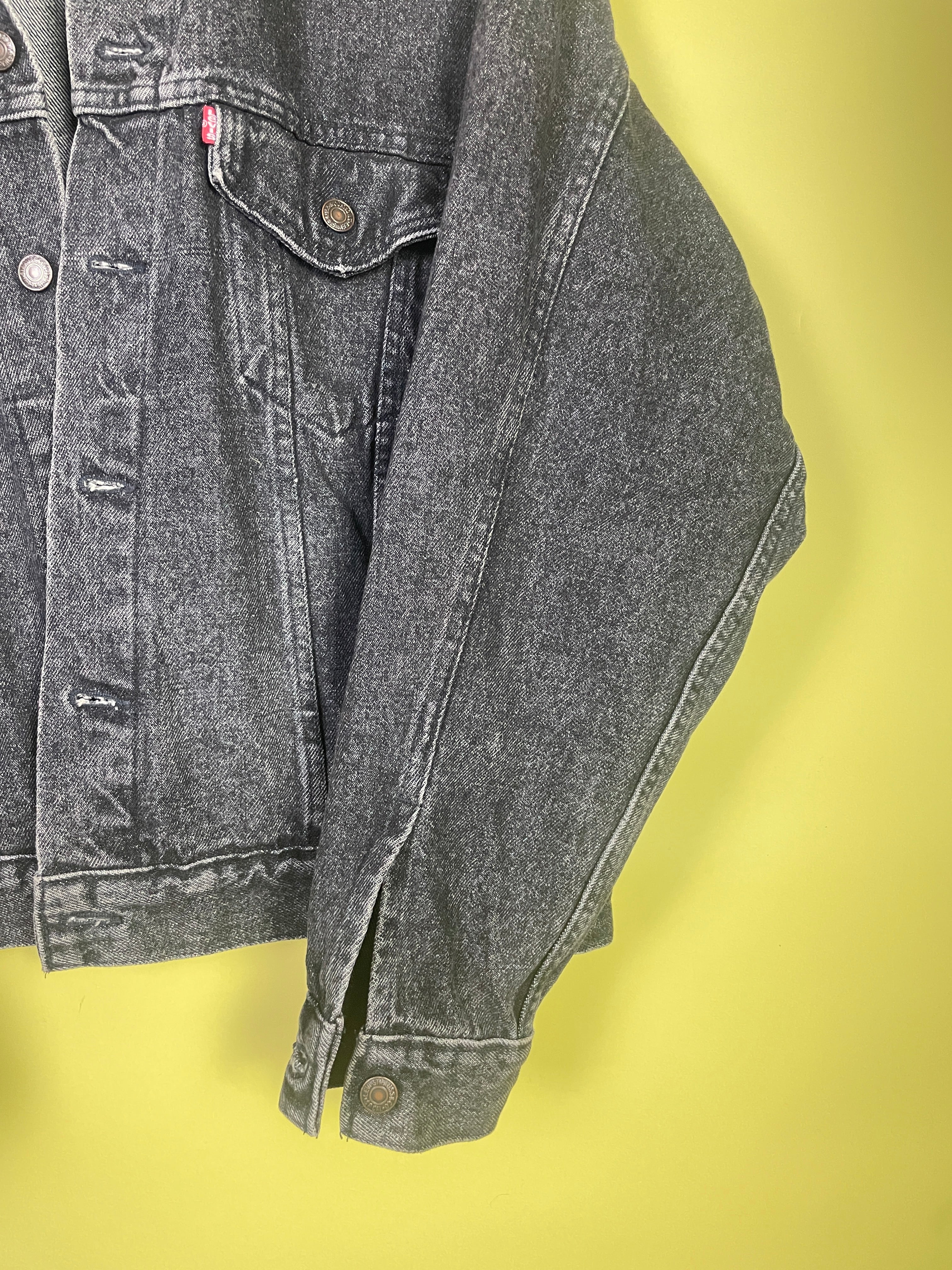 L Levi’s Jeans Jacke dunkelgrau