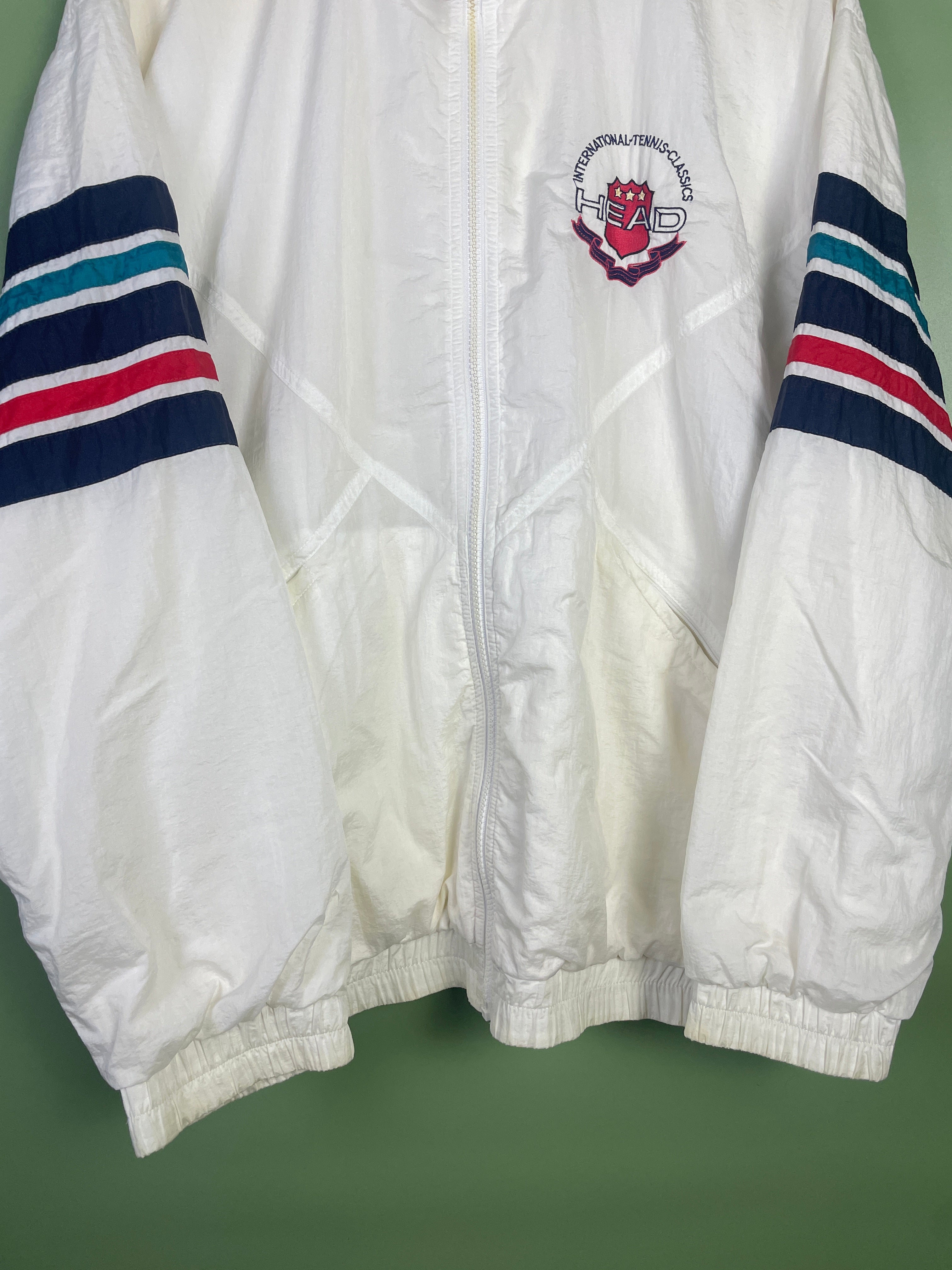 M-L Tennis Track Jacket weiß