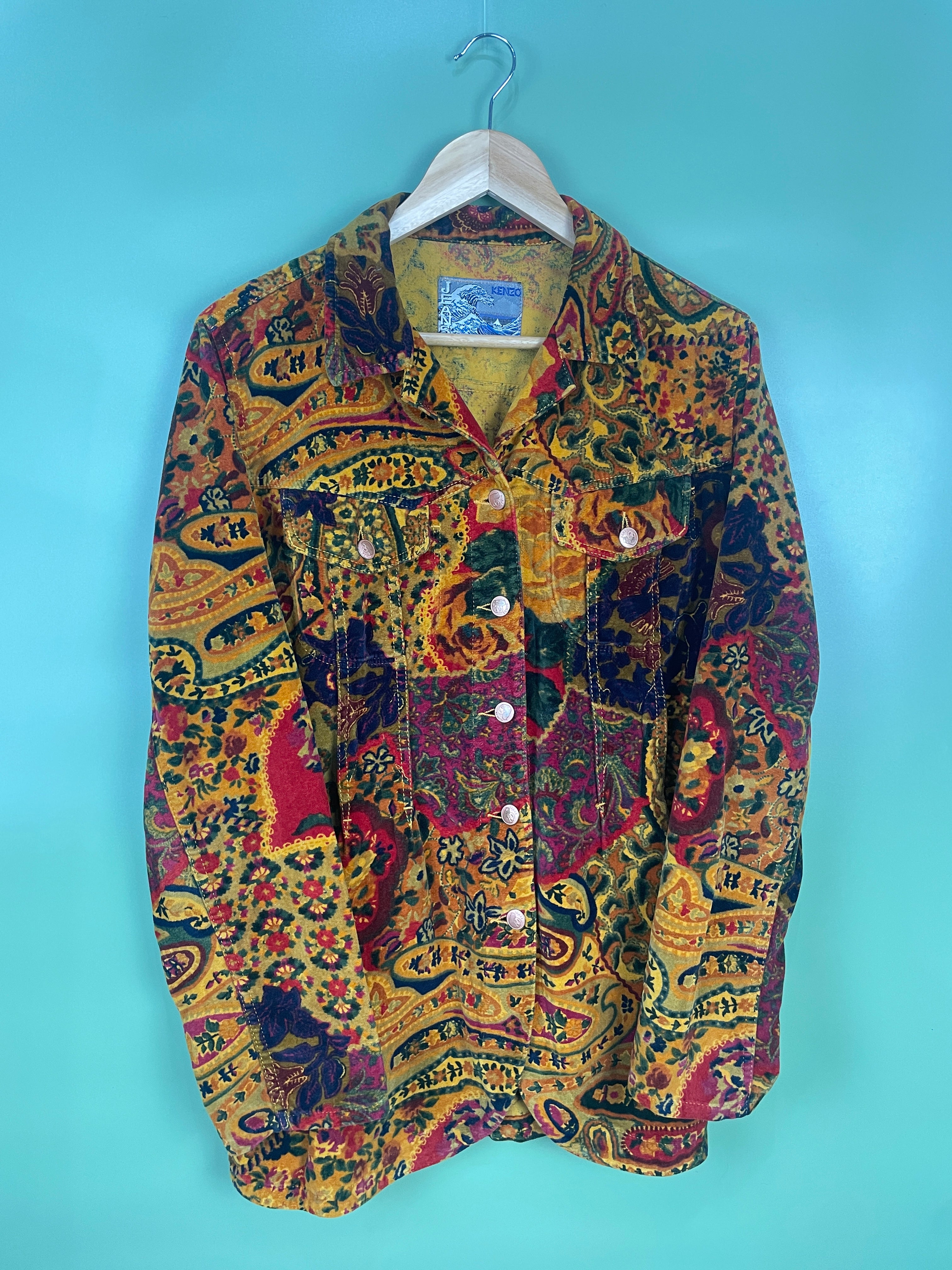 M Kenzo Vintage Velour Jacket