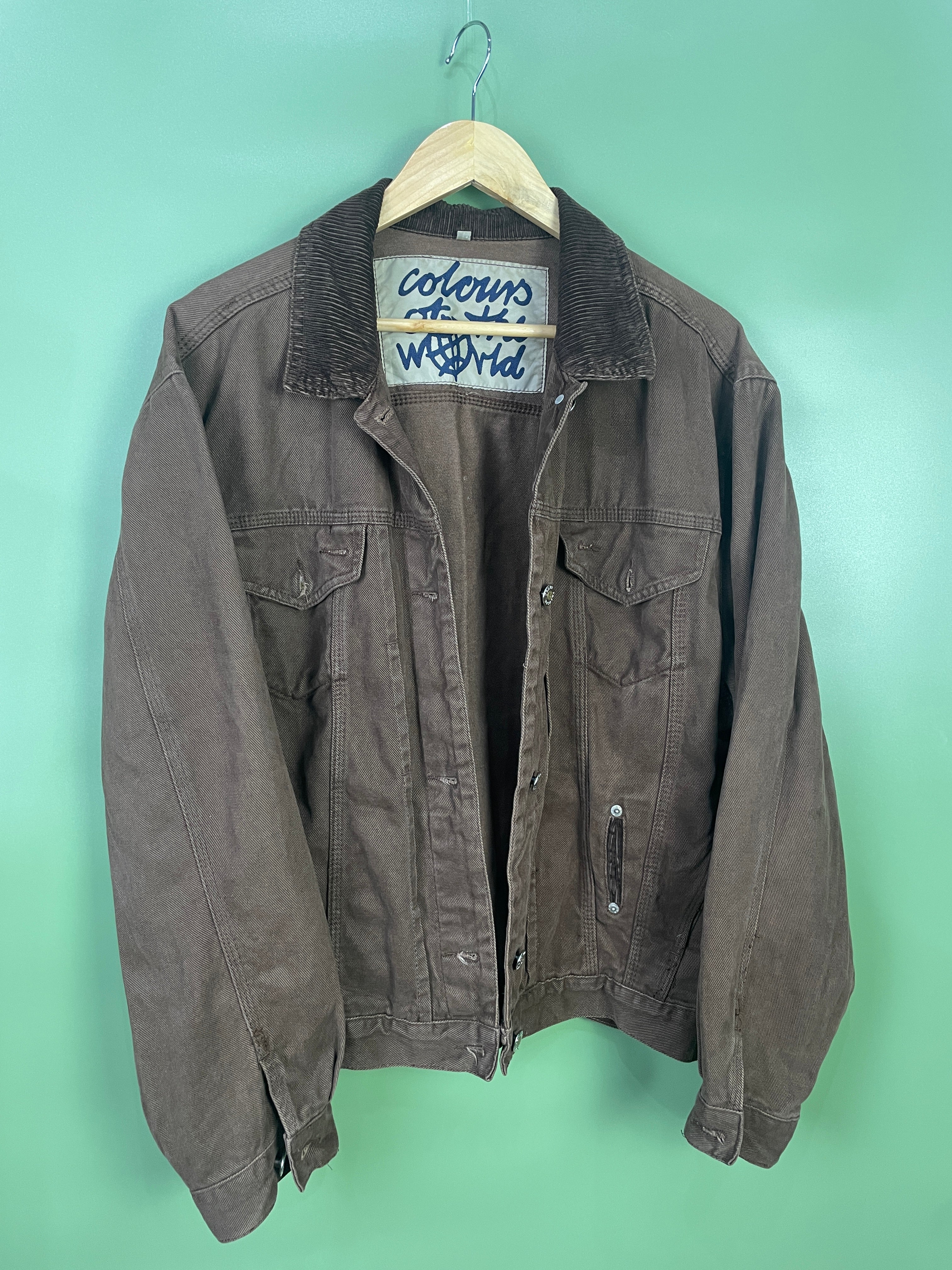 L Colors of the World Jeans Jacke braun
