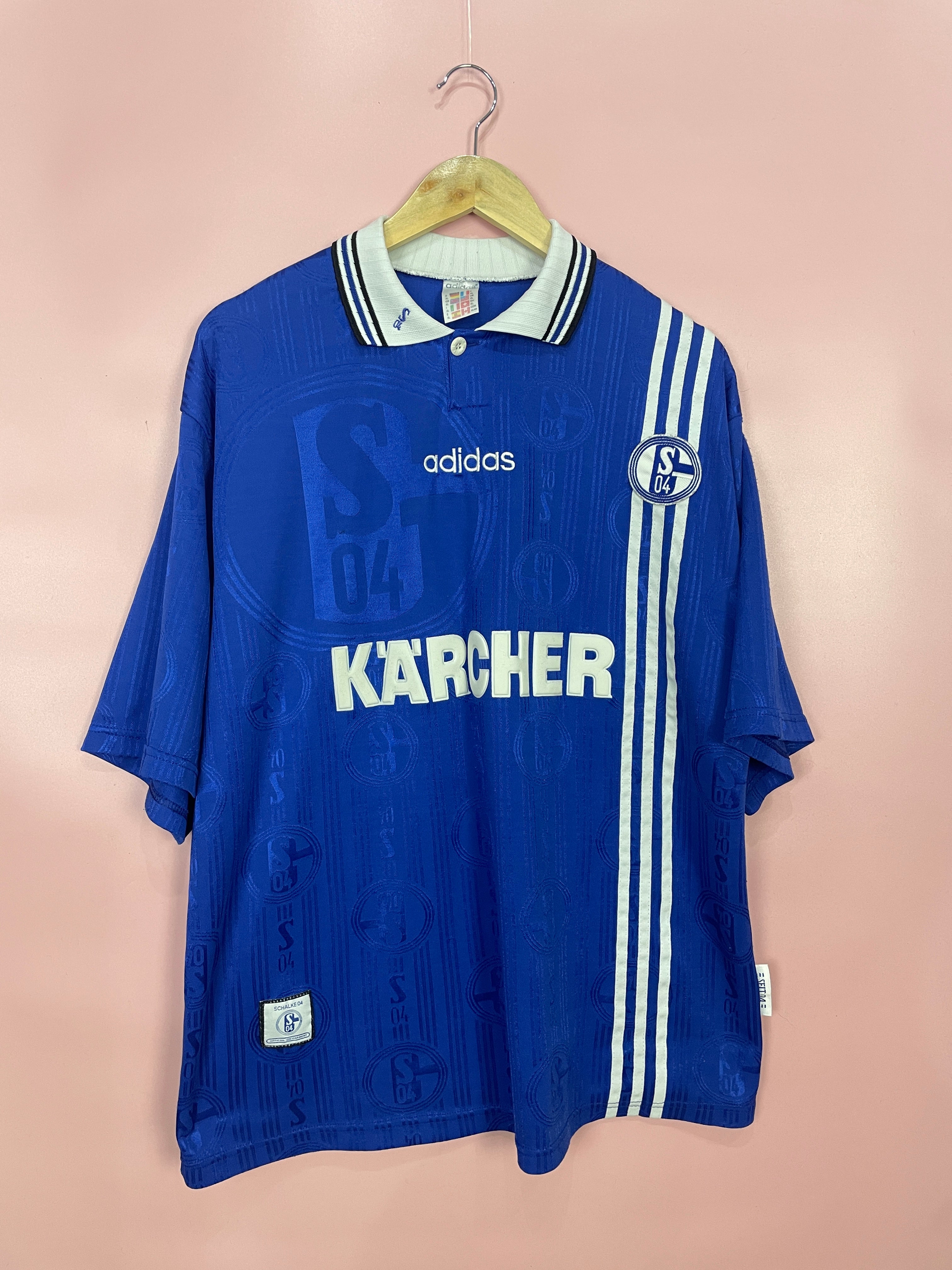FC Schalke 04 Trikot 1996/1997 Original Adidas Kärcher Gr. XL