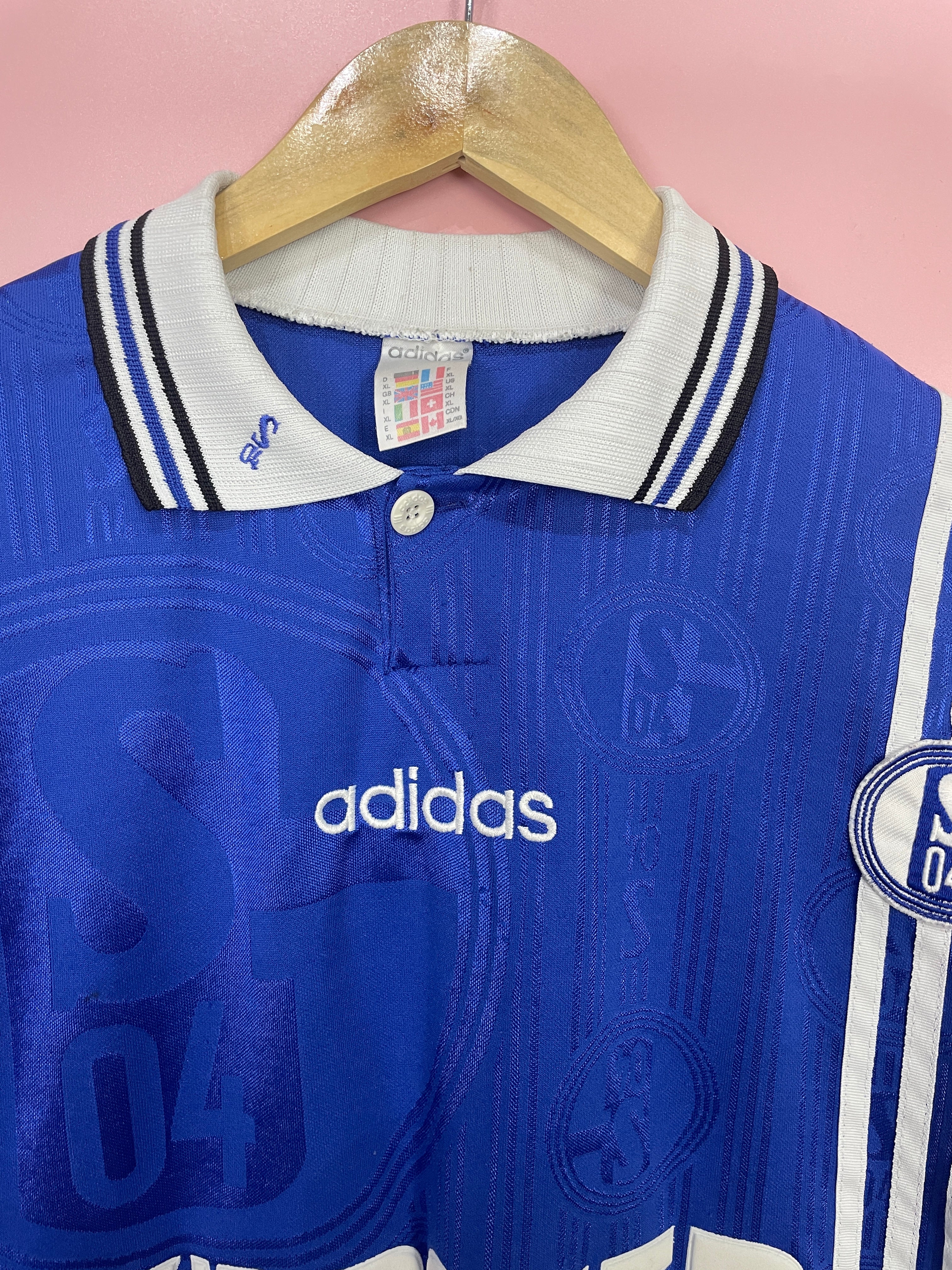 FC Schalke 04 Trikot 1996/1997 Original Adidas Kärcher Gr. XL