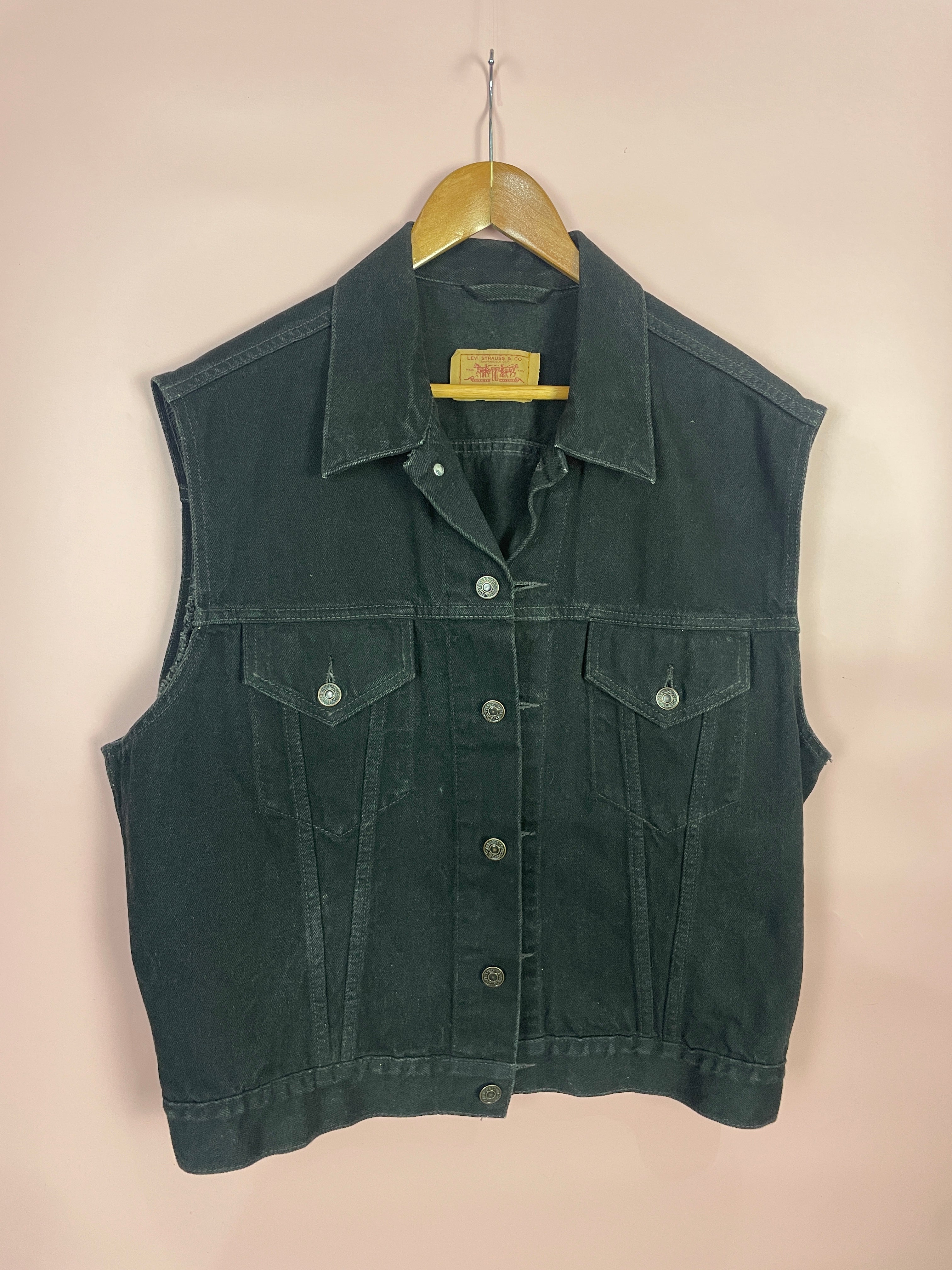 XL-XXL Levi’s Jeans Weste schwarz